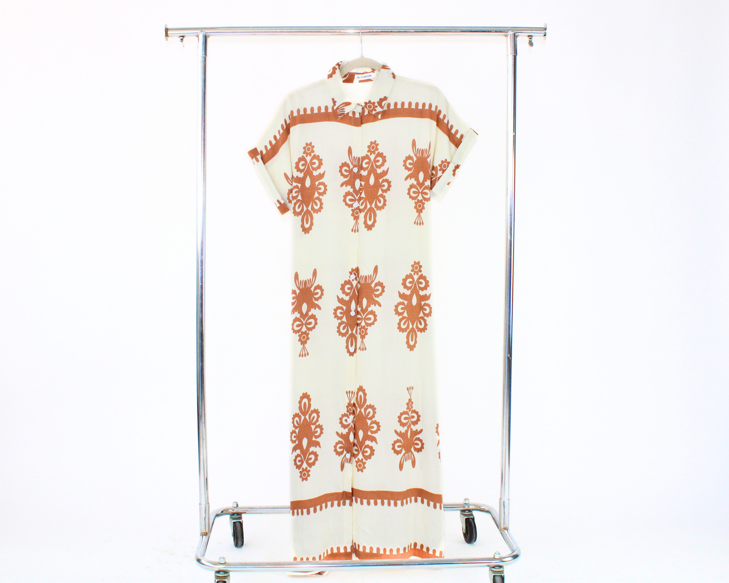 98008 Vestido Largo Camisero Estampado