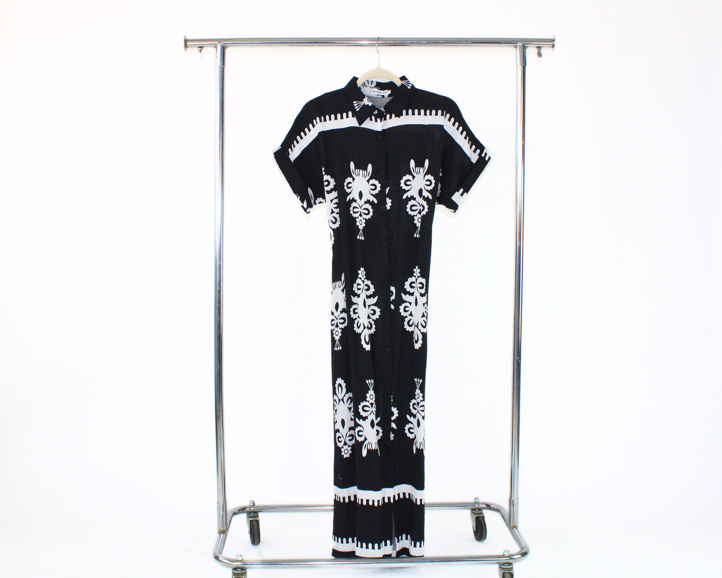 98008 Vestido Largo Camisero Estampado