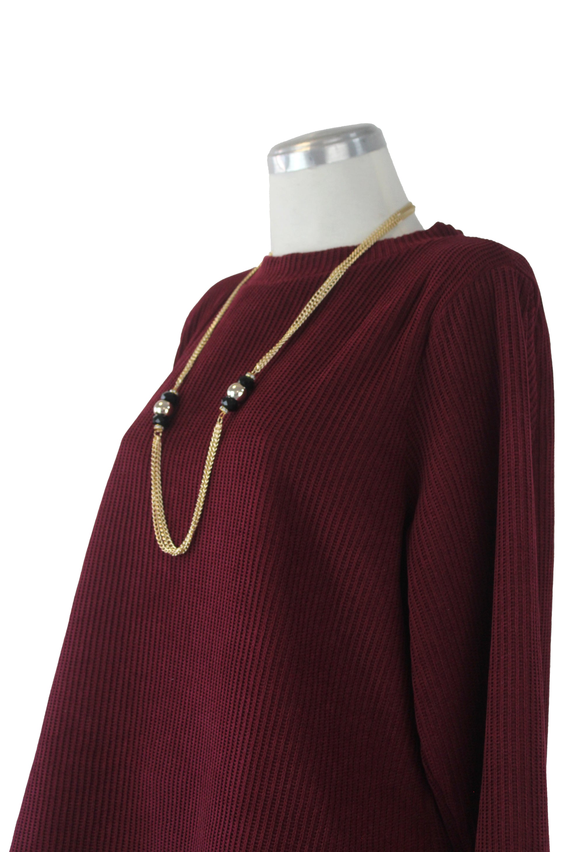411 Conjunto de Sueter Tejido con Collar