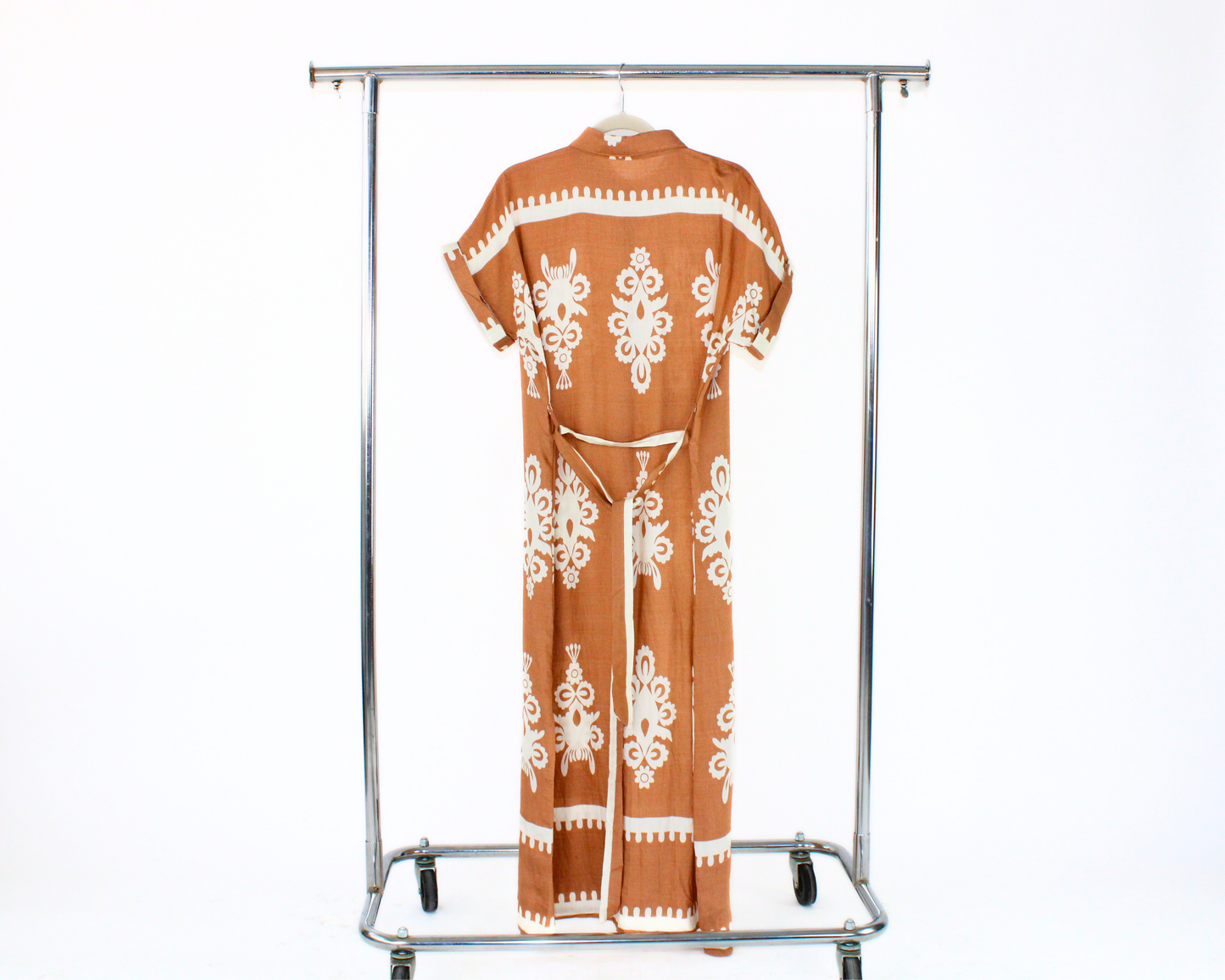 98008 Vestido Largo Camisero Estampado