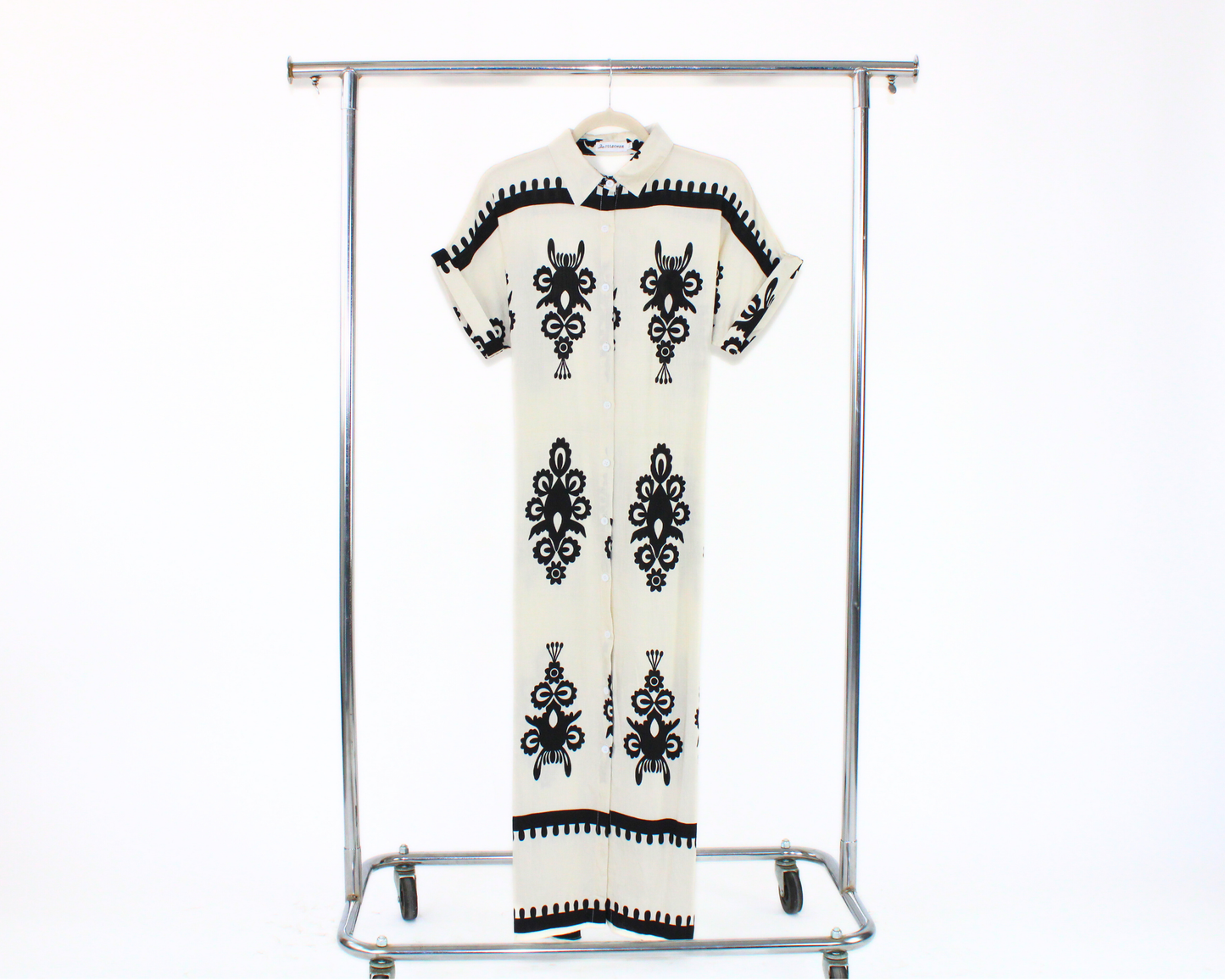 98008 Vestido Largo Camisero Estampado