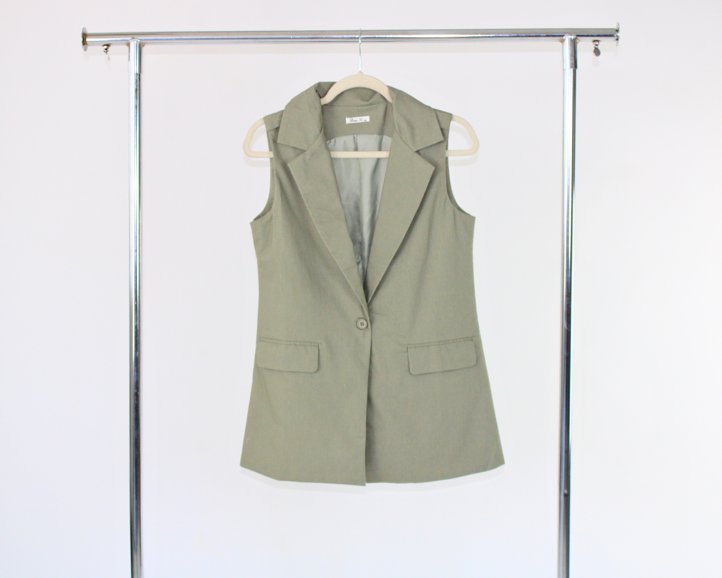 LDD1058 Chaleco largo lino