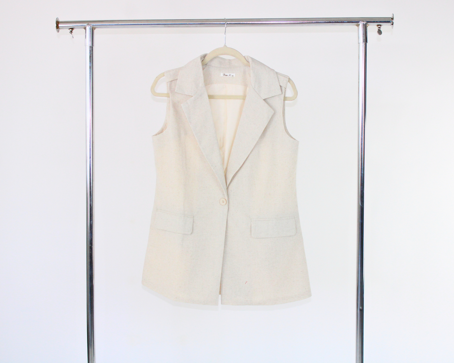 LDD1058 Chaleco largo lino