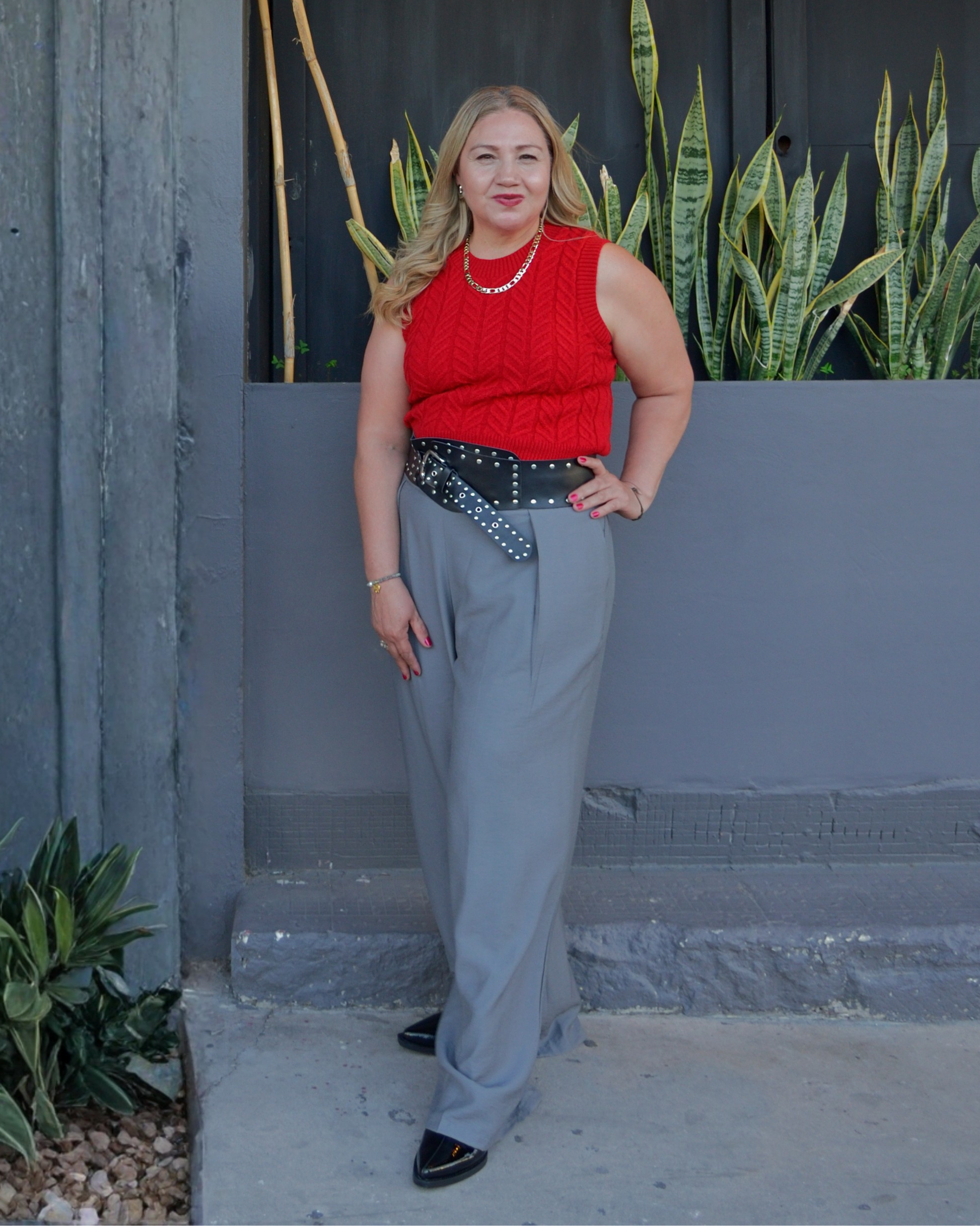 CHL089 Chaleco Tejido de Ondas