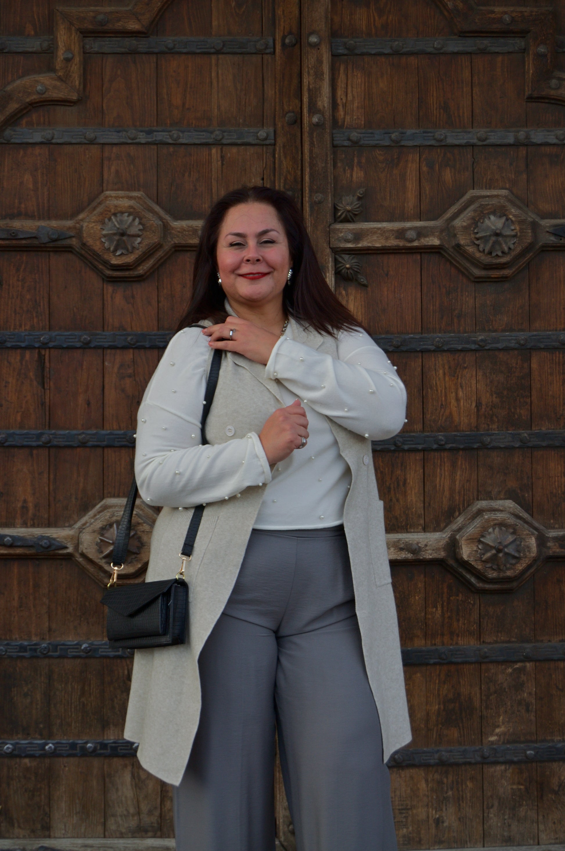 12615 Pantalón Con Elástico Liso Con Pinzas