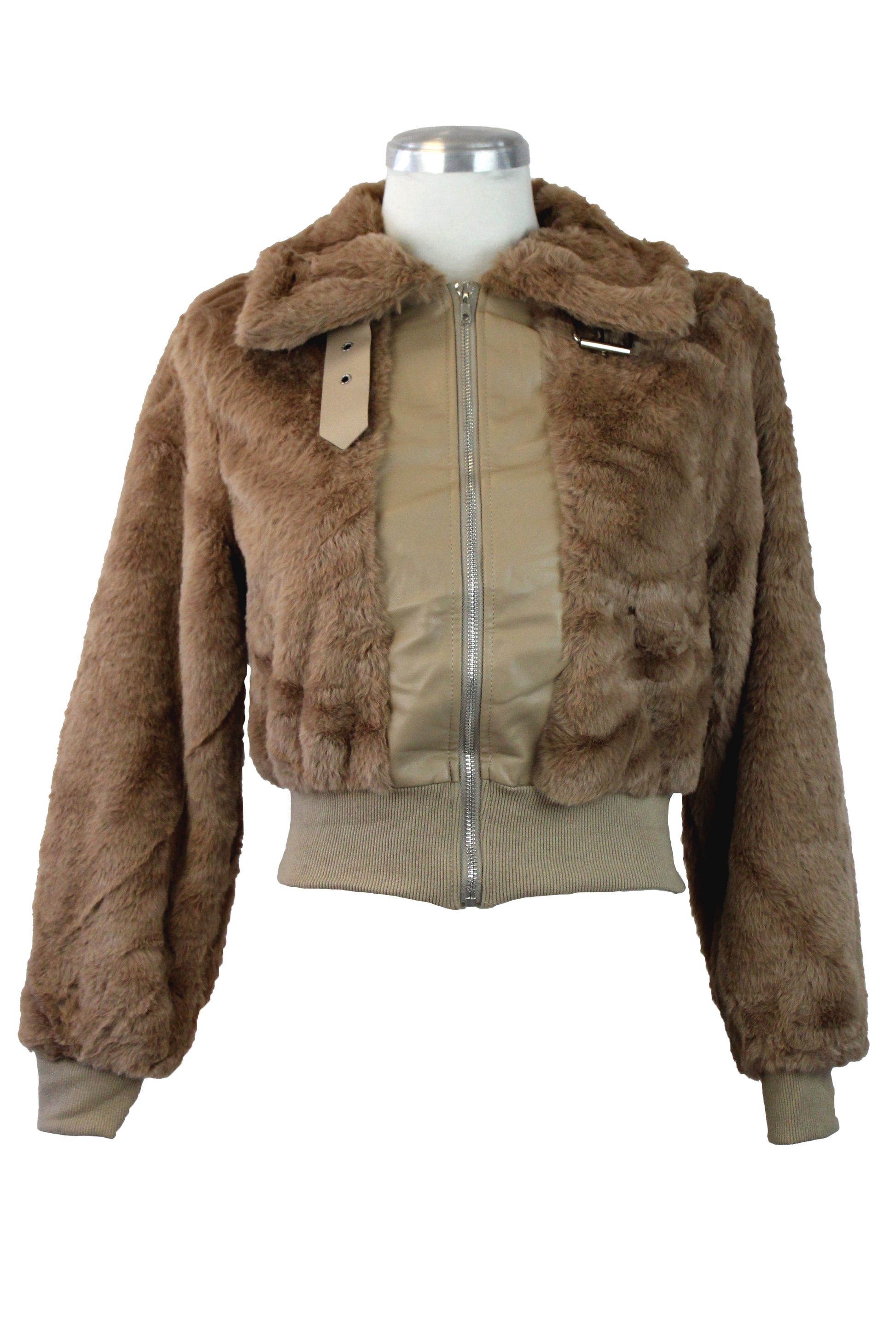 XW2977 Chamarra con Peluche Hebilla Superior