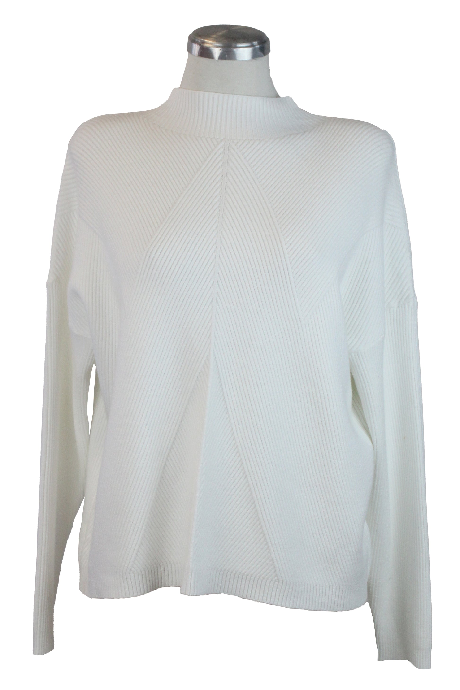 OJ-2660M Suéter Cuello de Tortuga Líneas Cruzadas