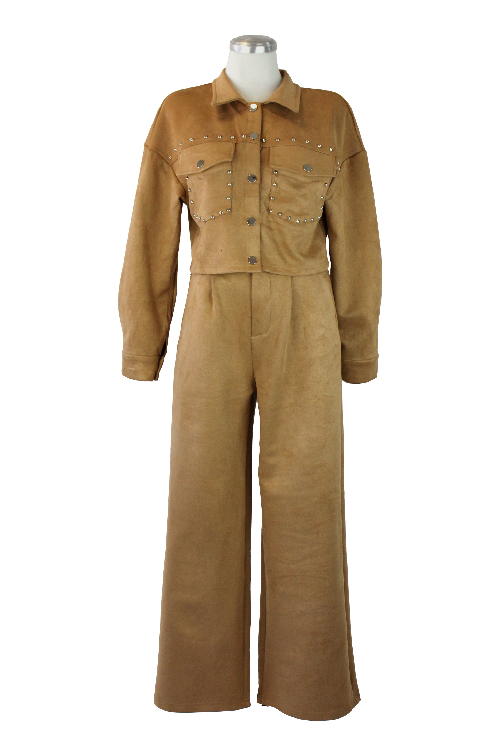 LIF5022 Conjunto Chamarra Corta con Estoperoles