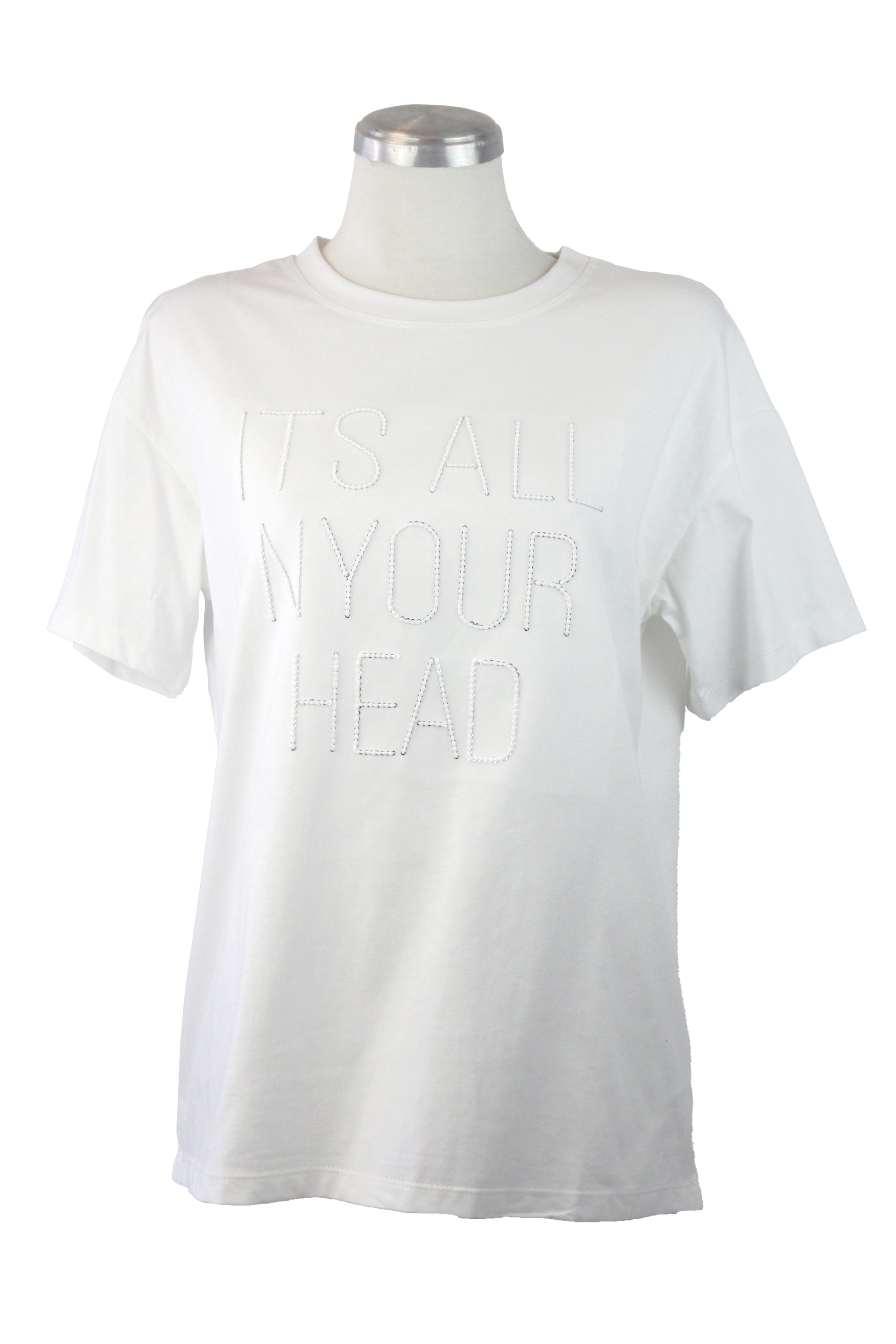 GX-3K807 Blusa Frase Con Piedras