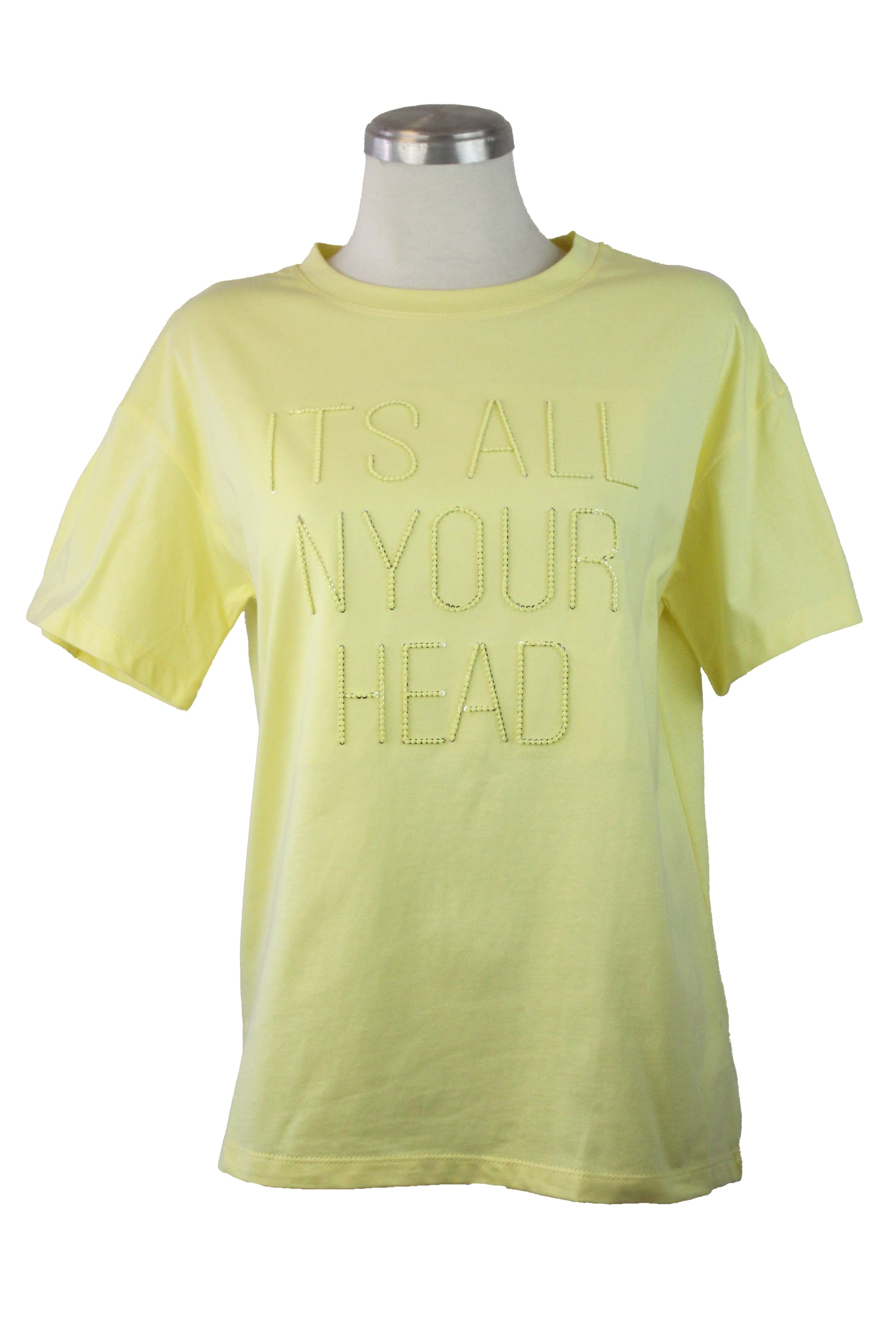 GX-3K807 Blusa Frase Con Piedras