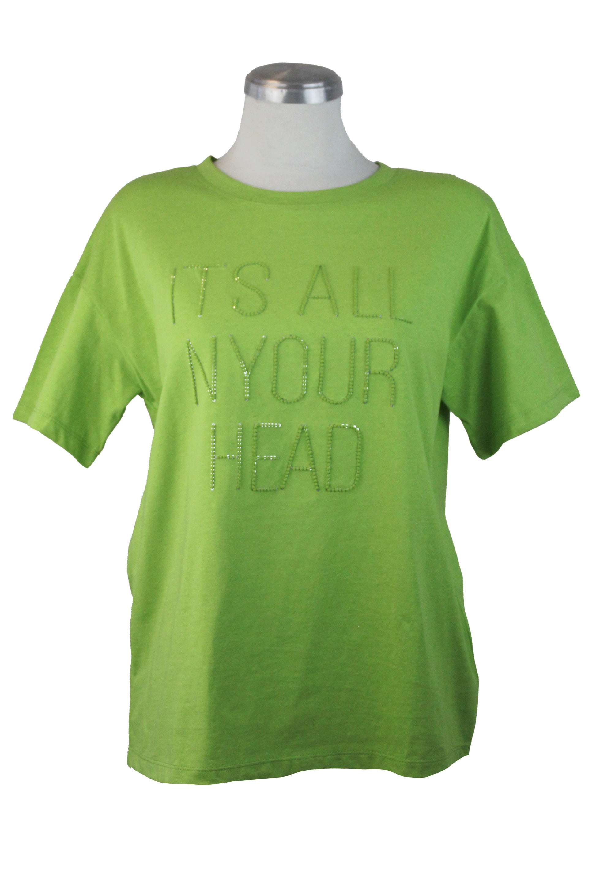 GX-3K807 Blusa Frase Con Piedras