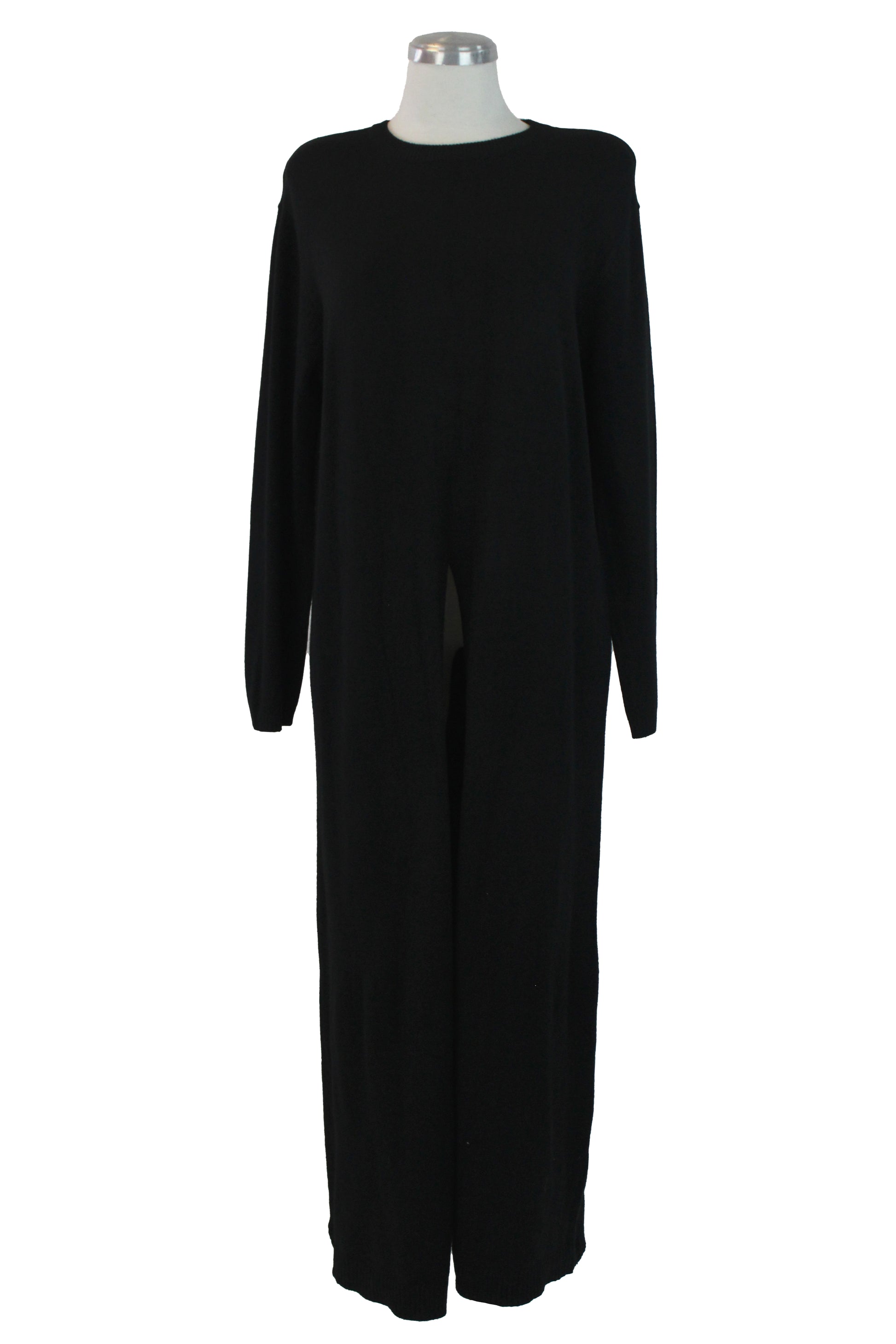 L1569 Vestido Tipo Suéter con Abertura al Centro