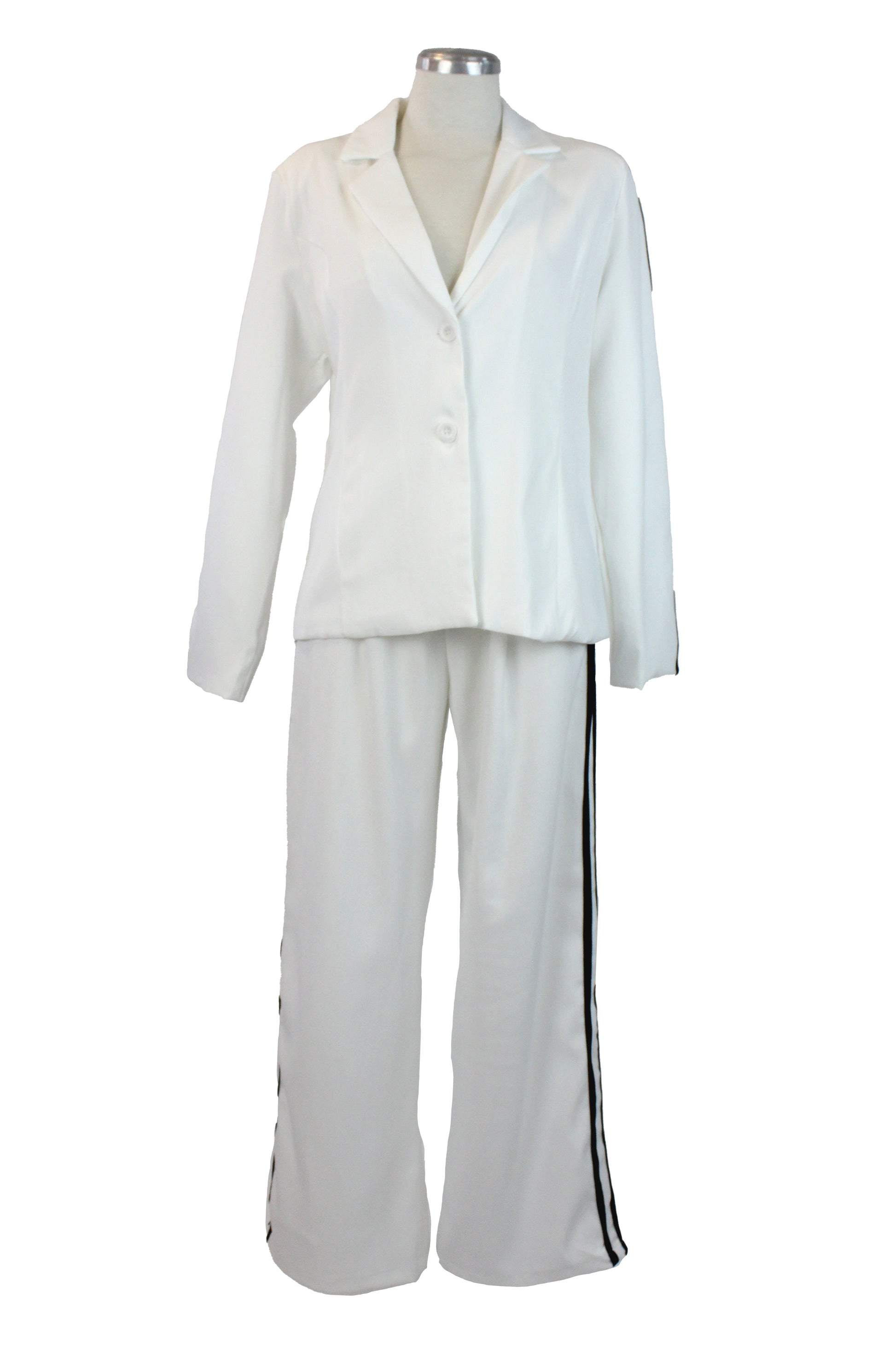 L807 Conjunto Saco con Rayas Laterales