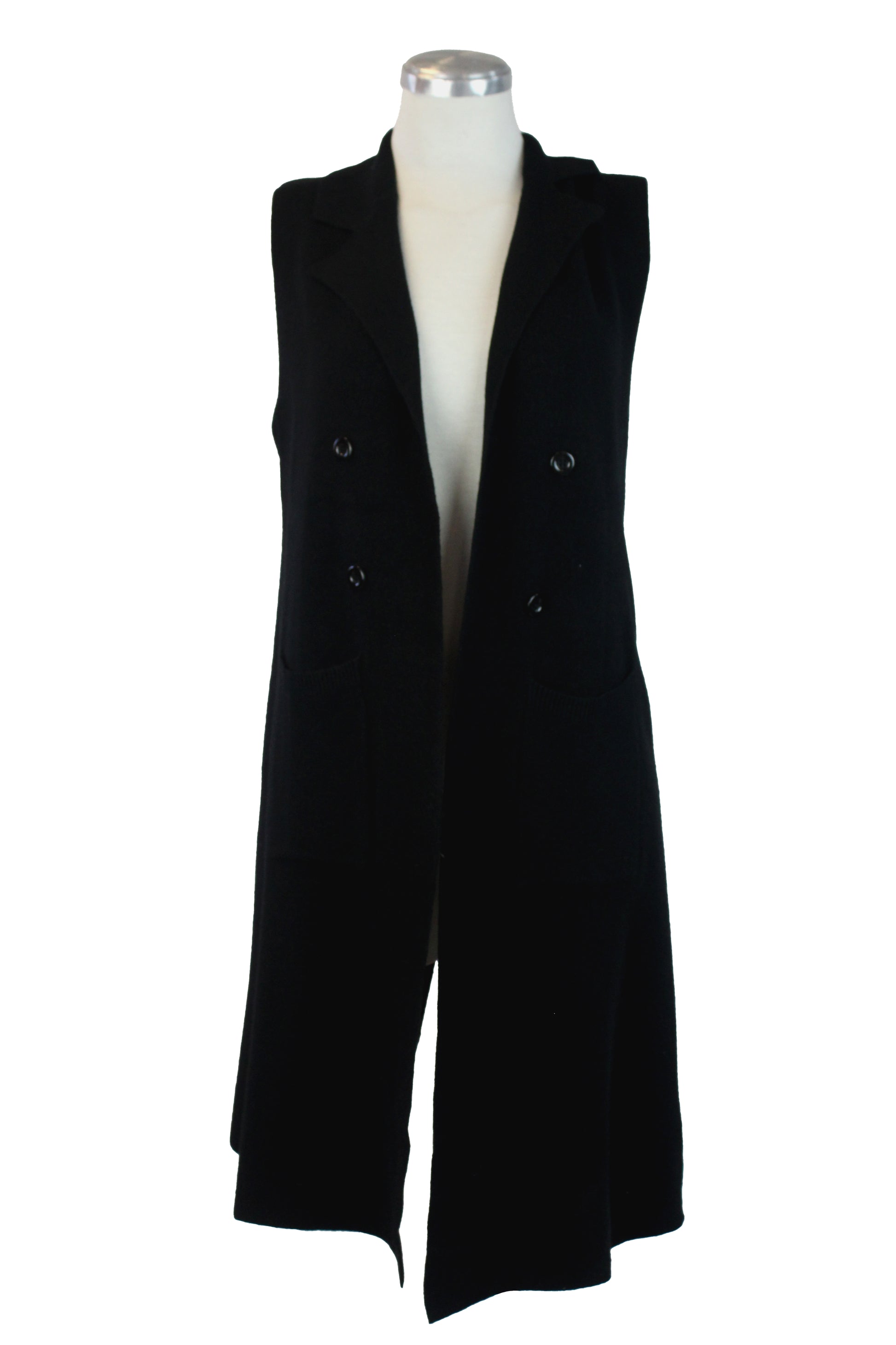 Z-1188M Chaleco Tipo Suéter Largo con Botones