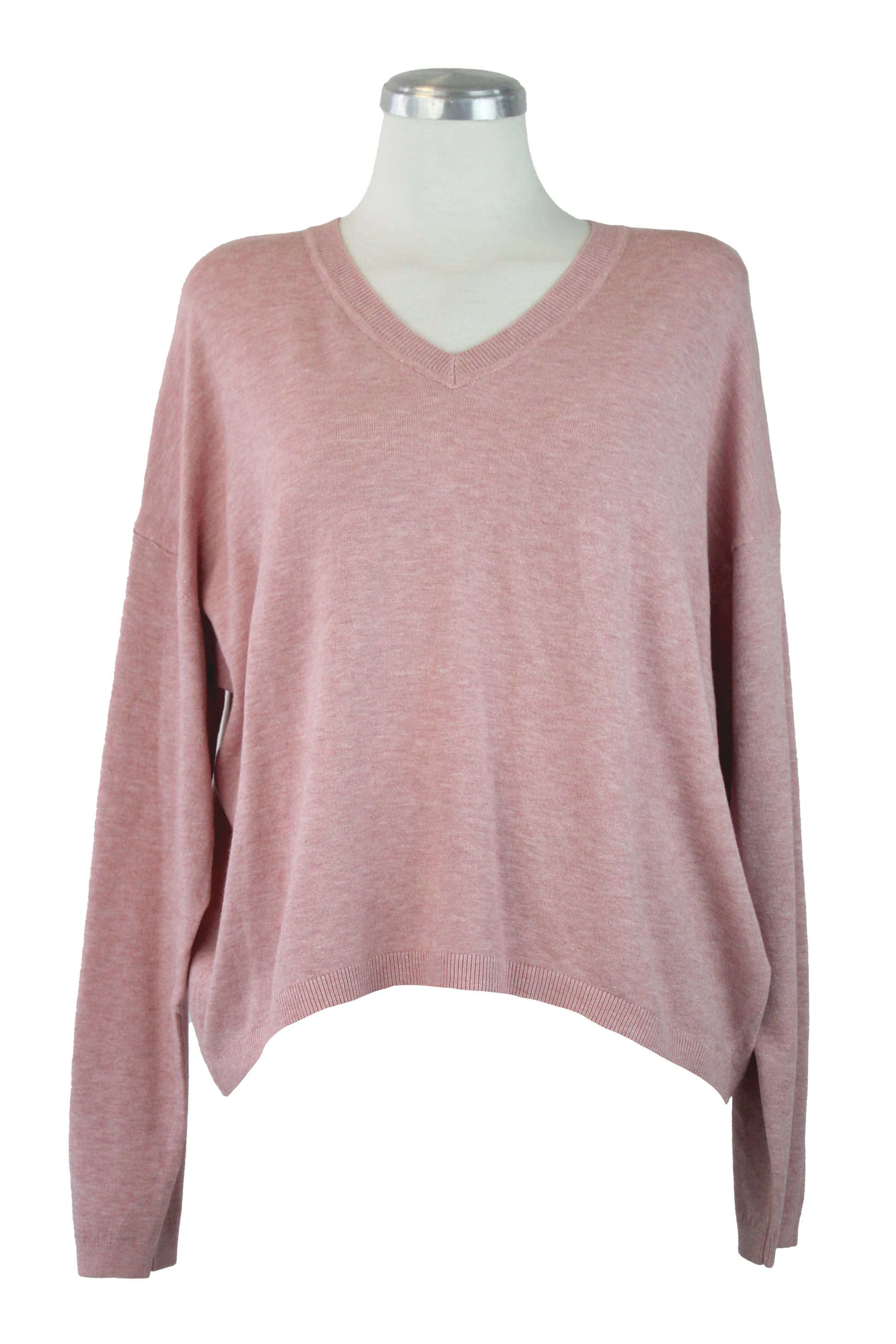 H19162 Suéter Liso Cuello V