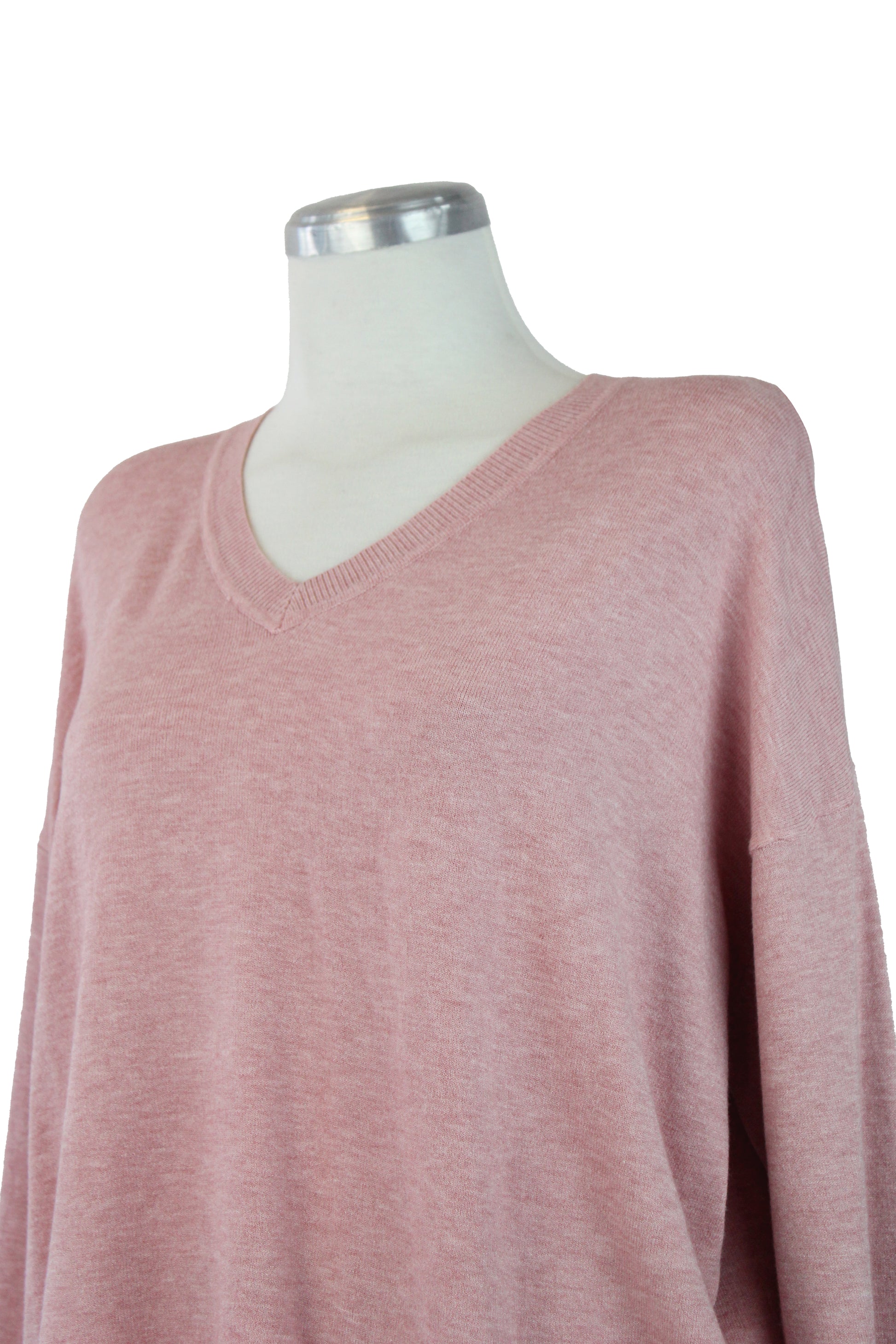 H19162 Suéter Liso Cuello V