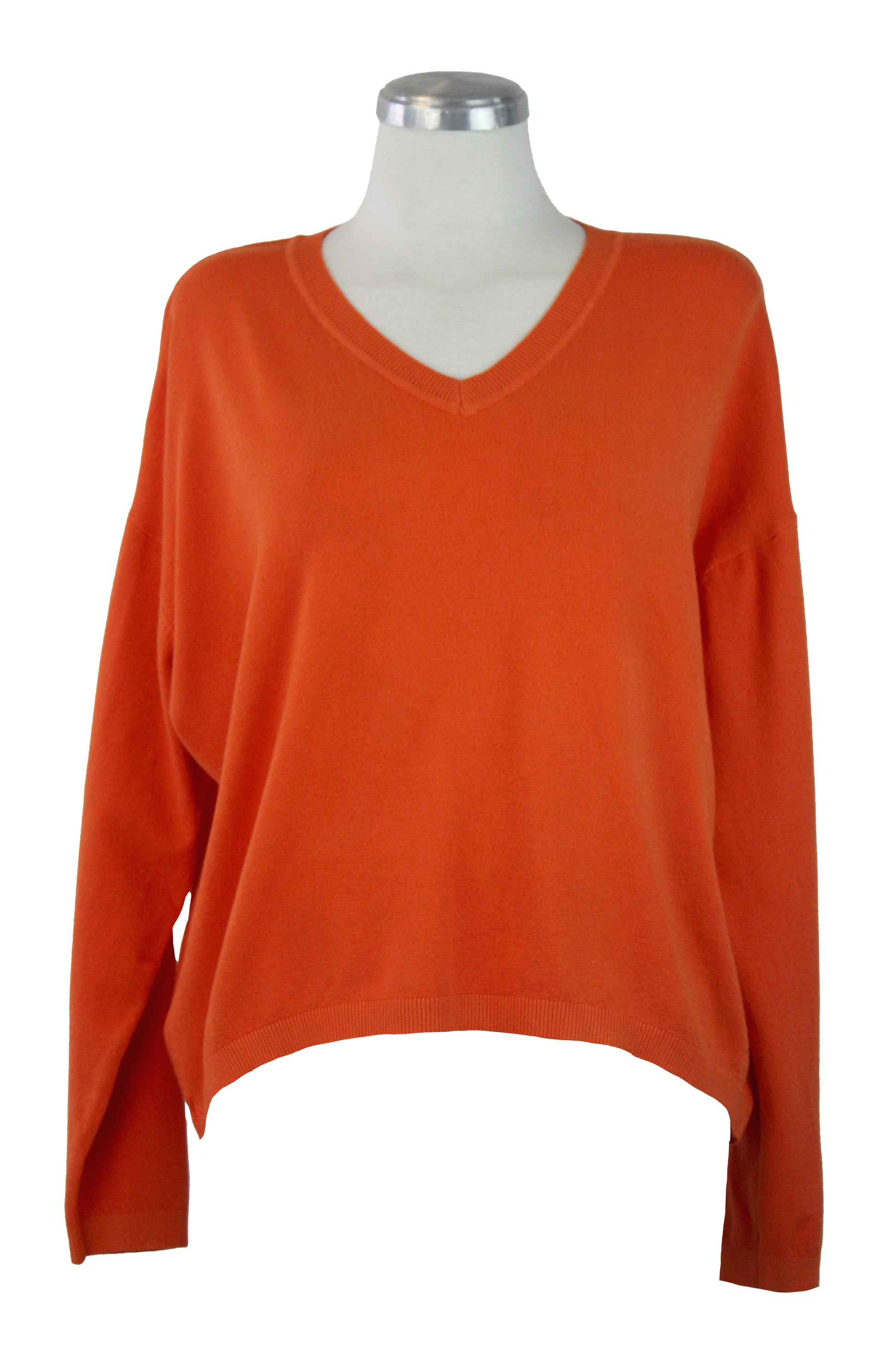 H19162 Suéter Liso Cuello V