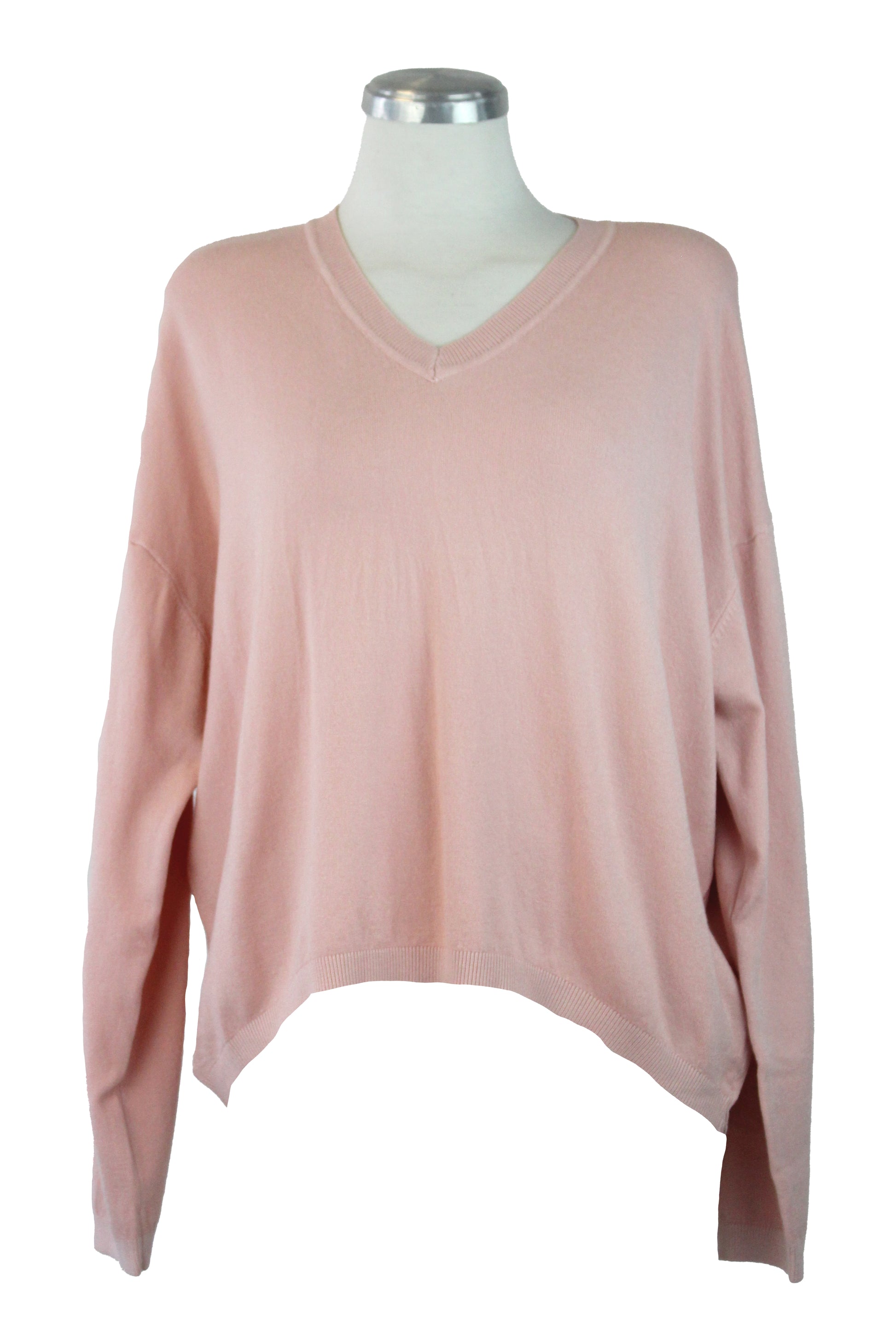 H19162 Suéter Liso Cuello V