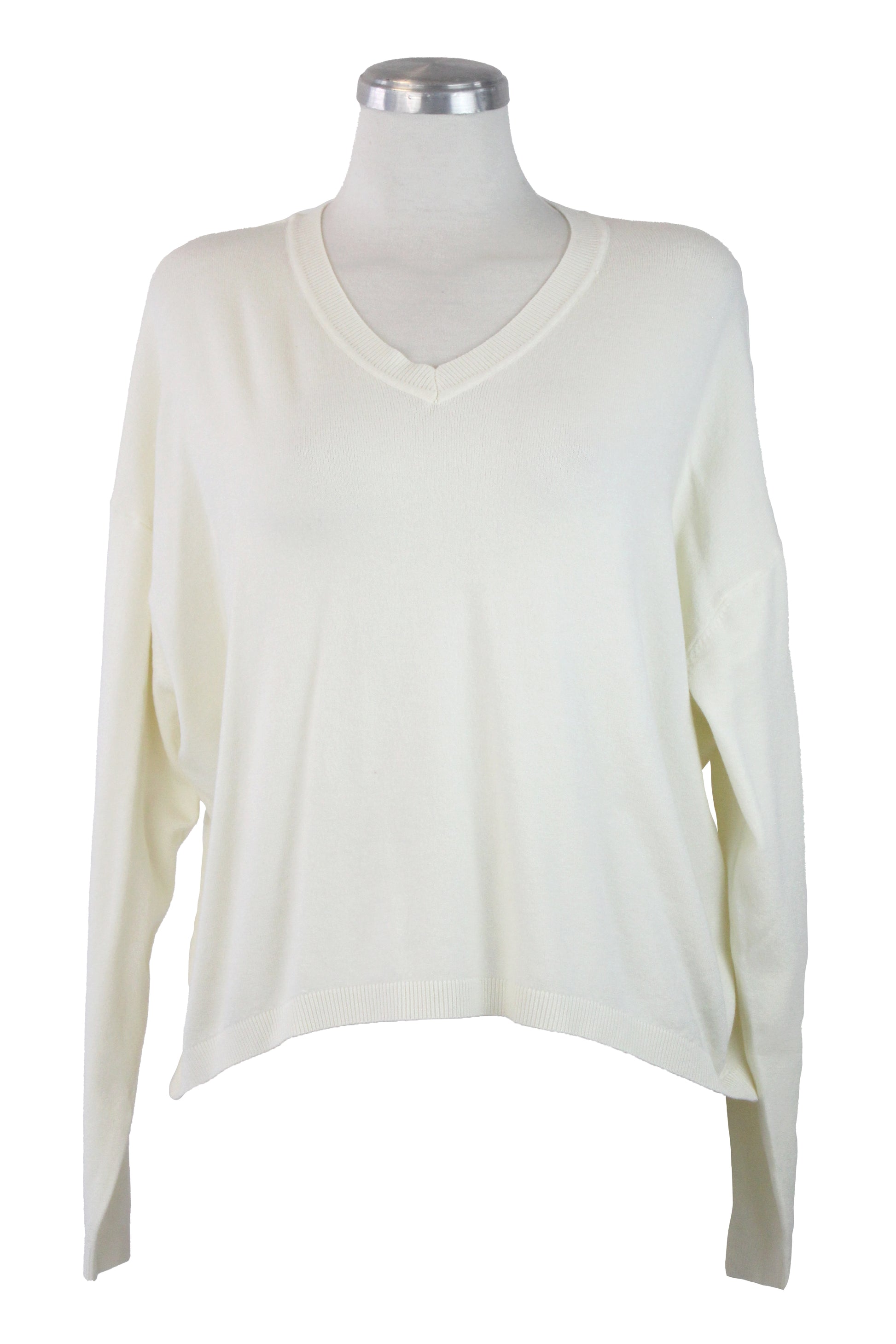 H19162 Suéter Liso Cuello V