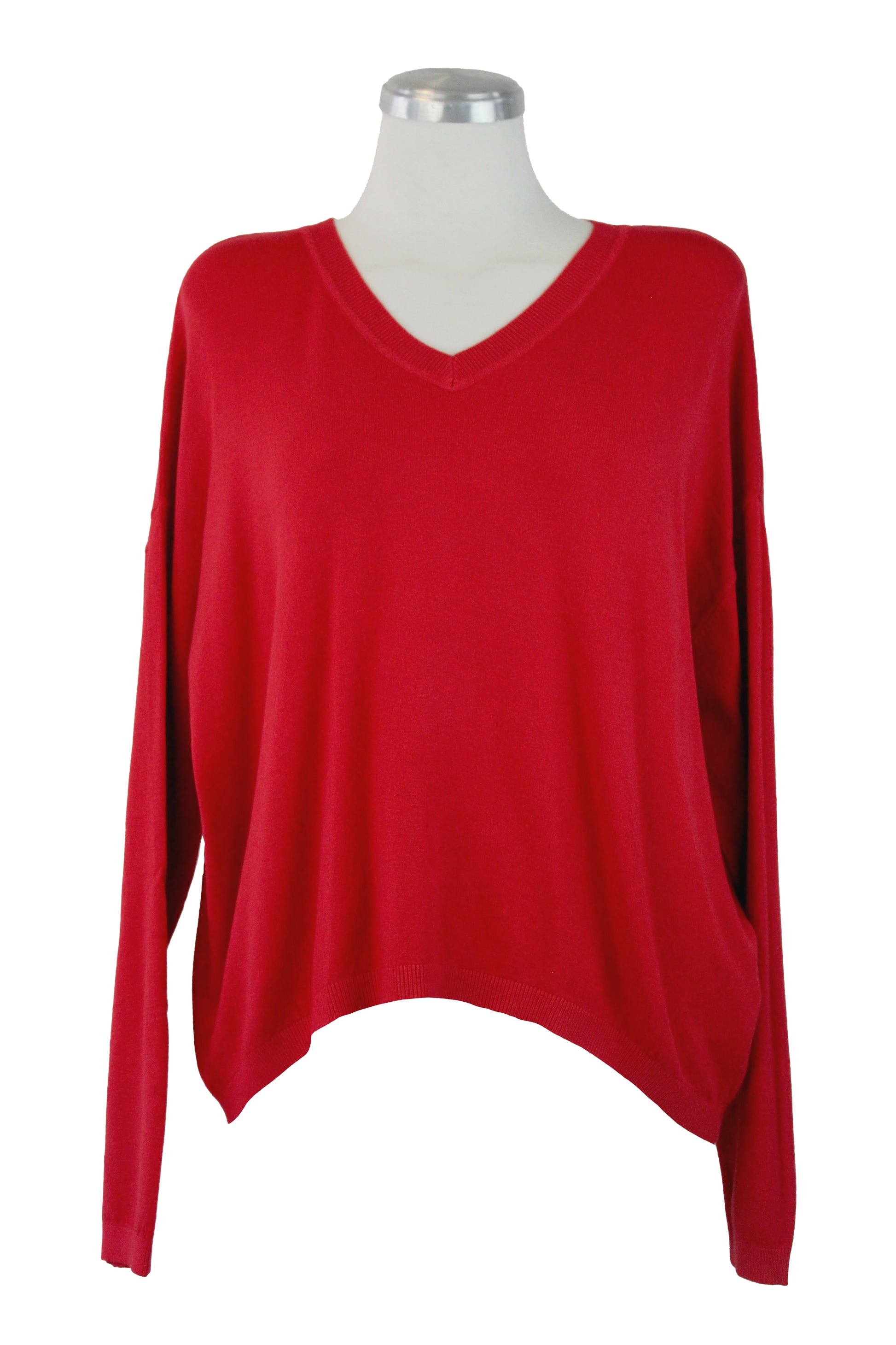 H19162 Suéter Liso Cuello V