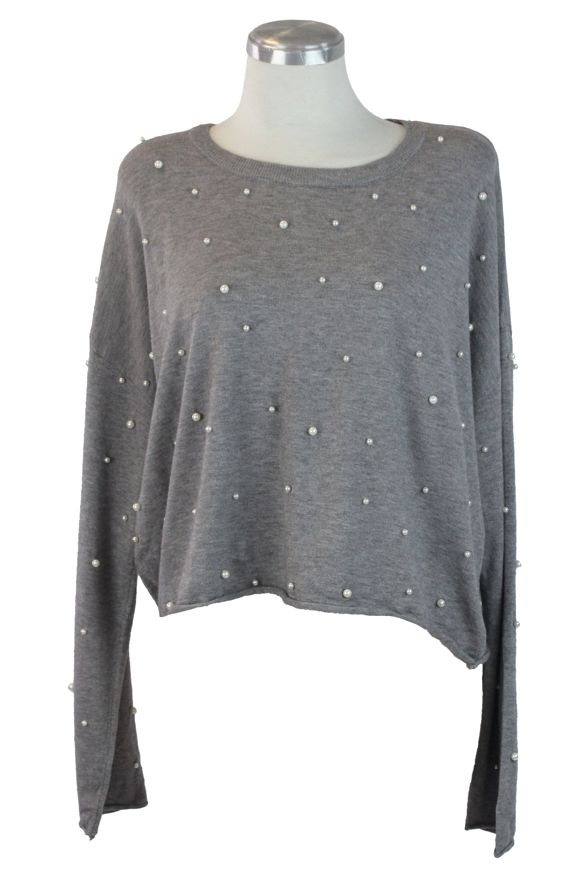 5716 Blusa Tipo Suéter con Perlas