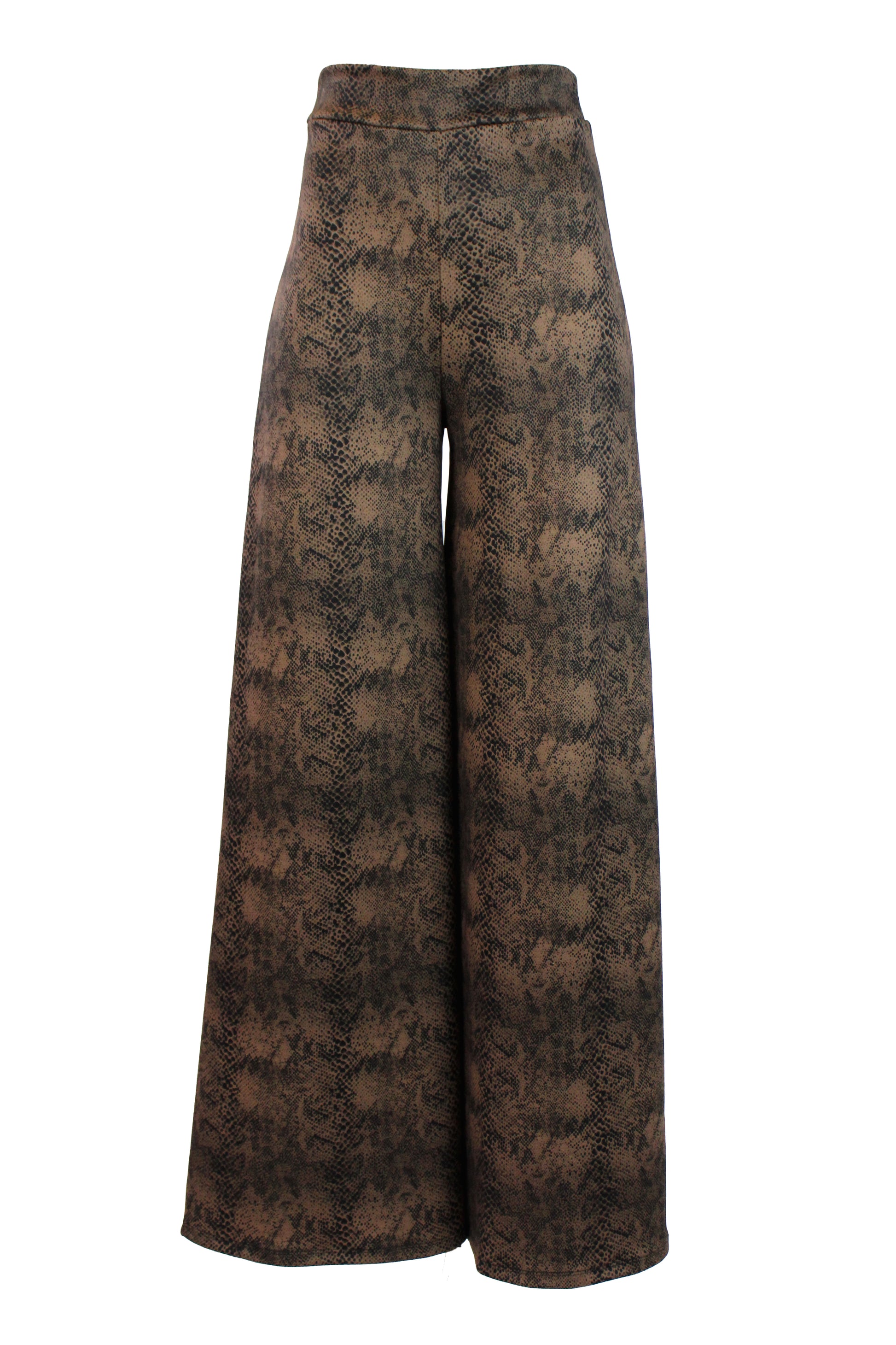 3705CHJ Pantalón Pierna Acampanada Estampado Serpiente