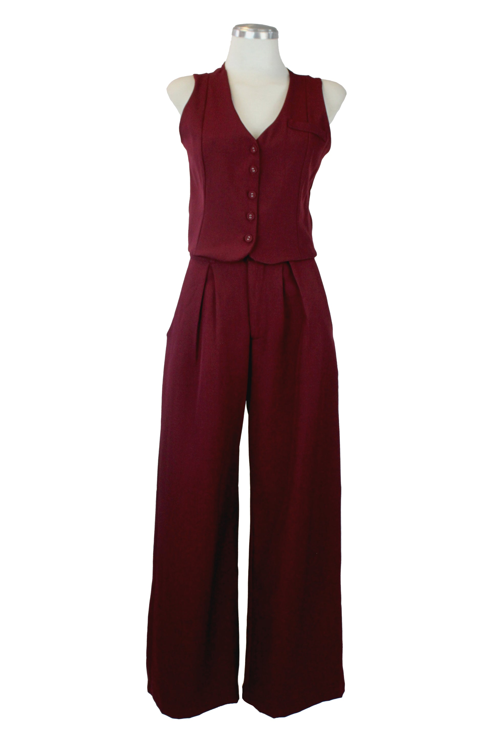 1220BTJ Conjunto Chaleco con  Hebilla Dorada