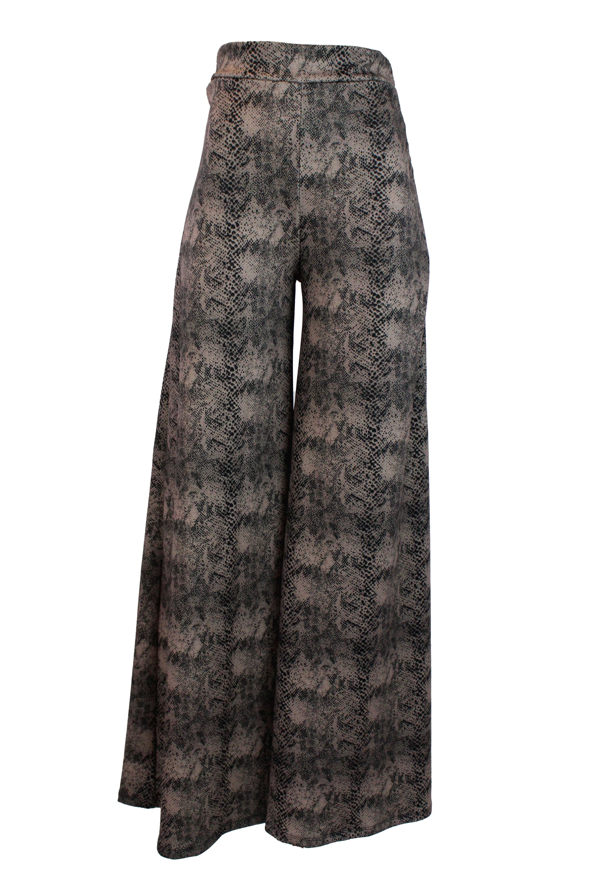 3705CHJ Pantalón Pierna Acampanada Estampado Serpiente