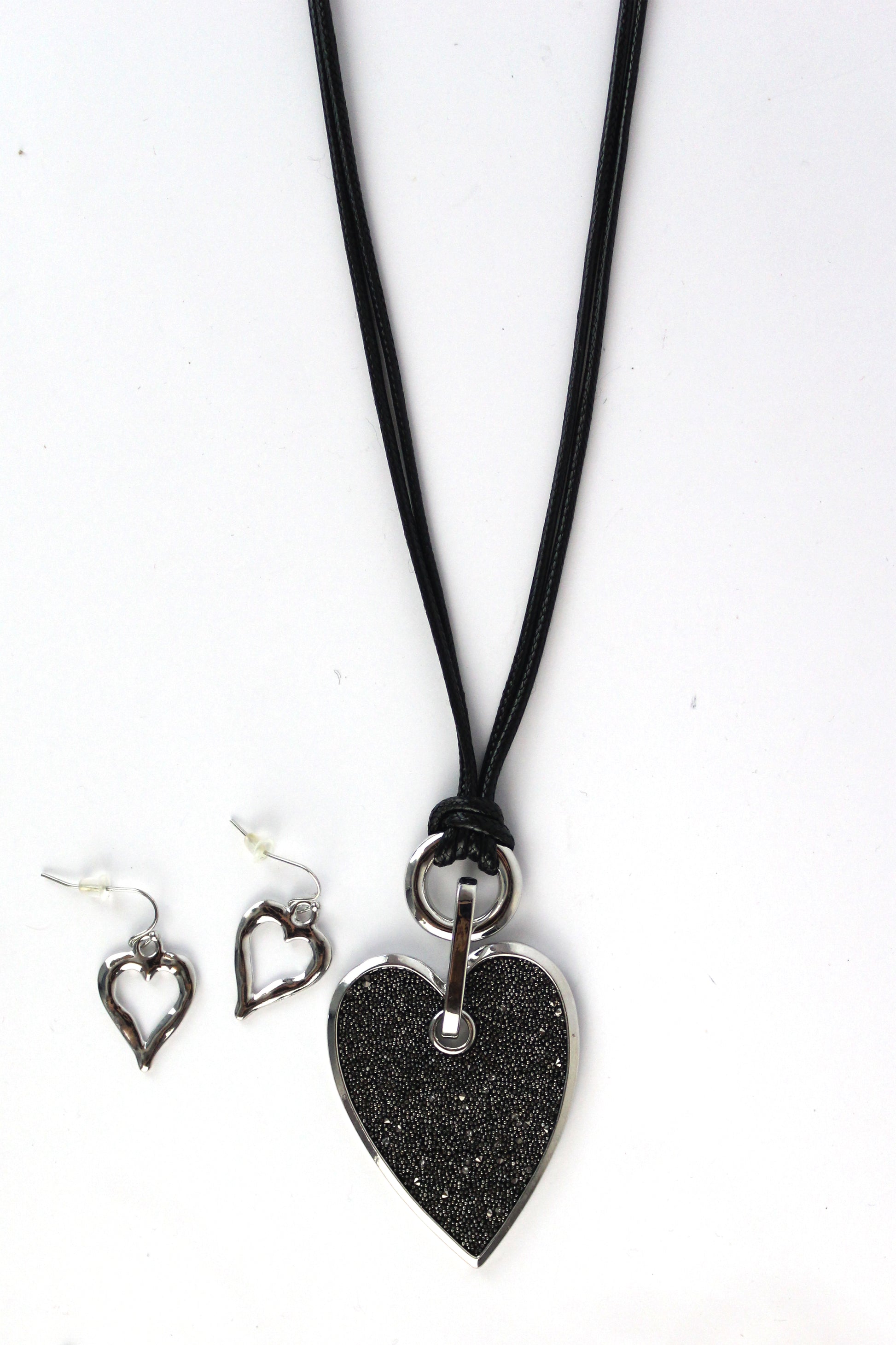 MG14011 maxi collar corazón brillante