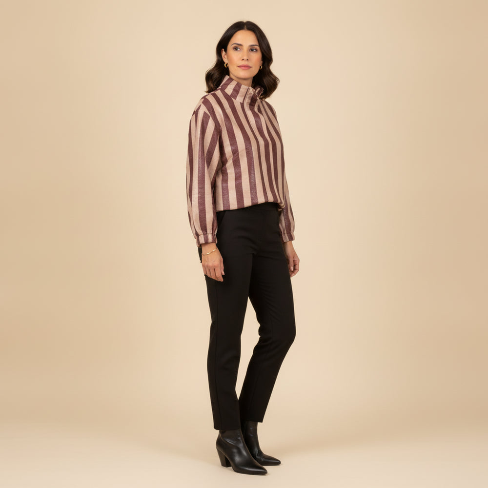 Chaqueta Rayada YM- AC-0048-8