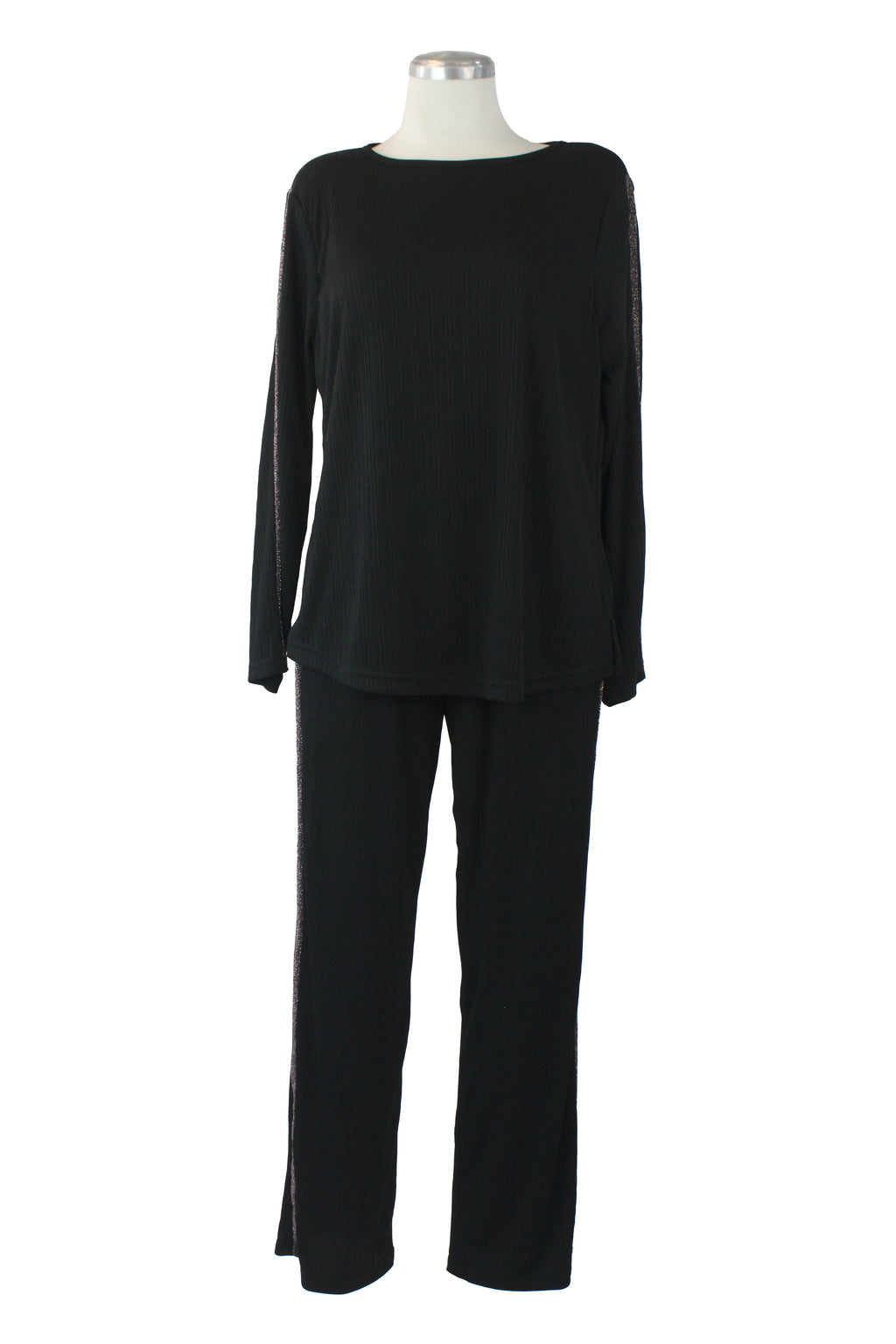 434 Conjunto de Manga Larga con Línea de Brillos