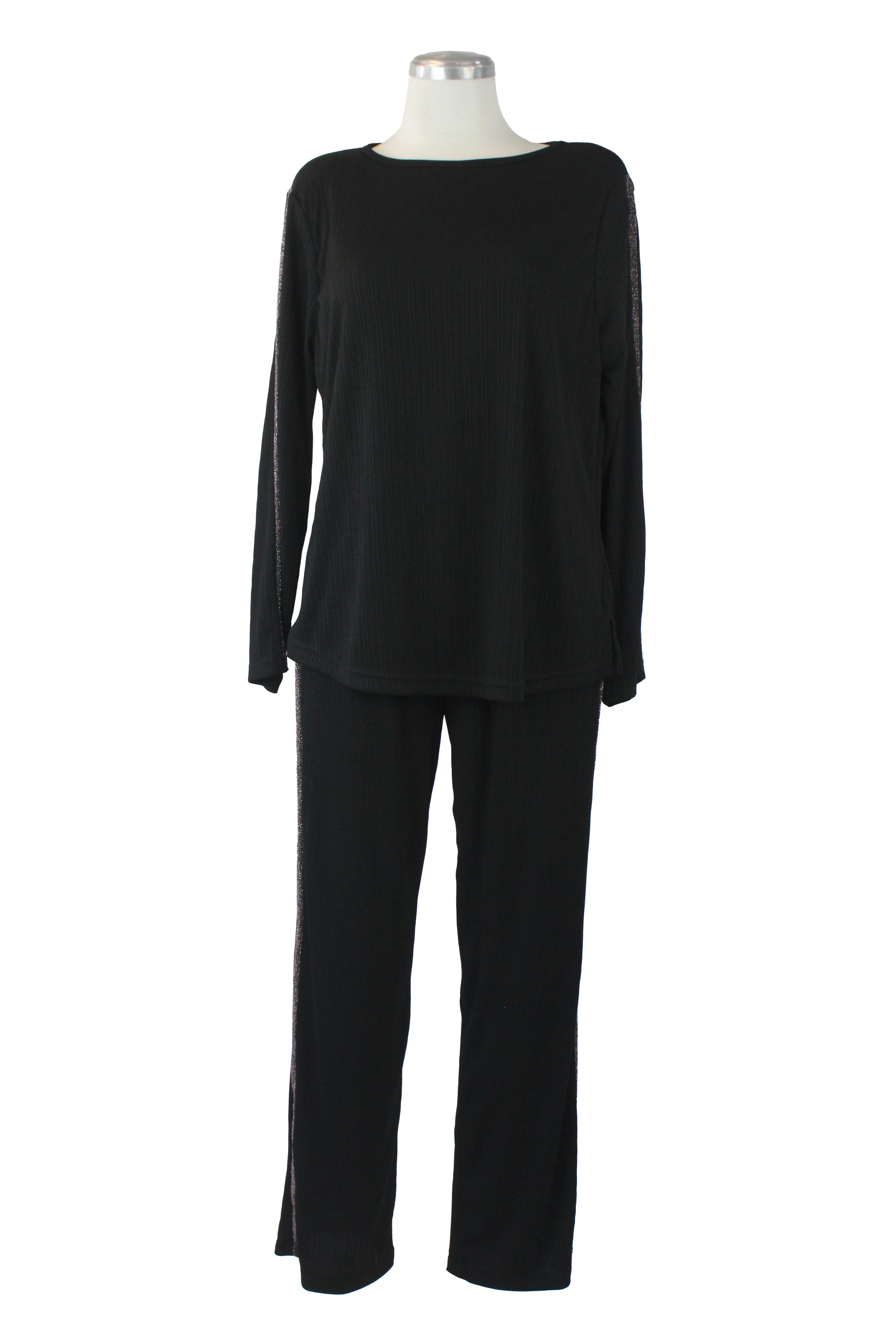 434 Conjunto de Manga Larga con Línea de Brillos