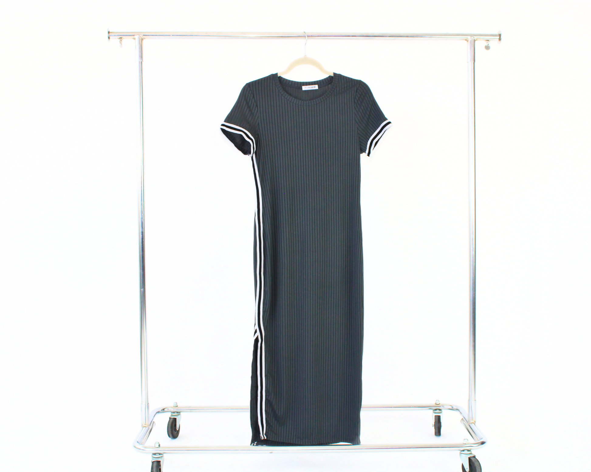 GOP521 Vestido Largo Rayas Texturizadas