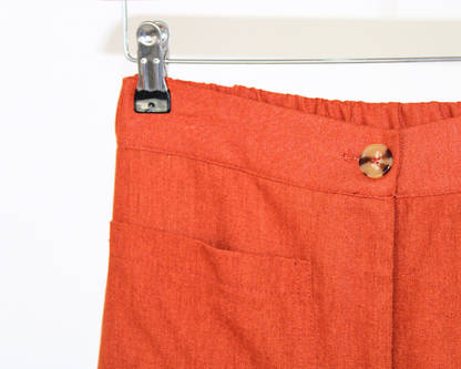 6792 Pantalón Tipo Cargo Lino