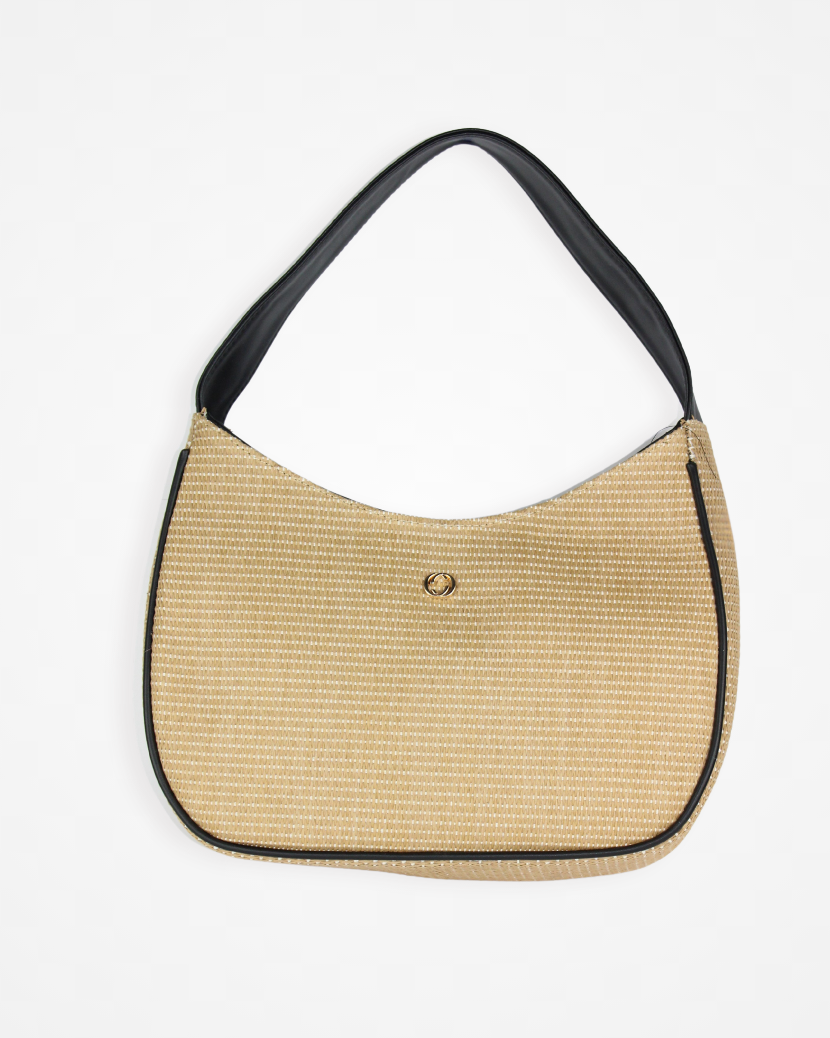 5018 Bolsa tipo lino manga negro