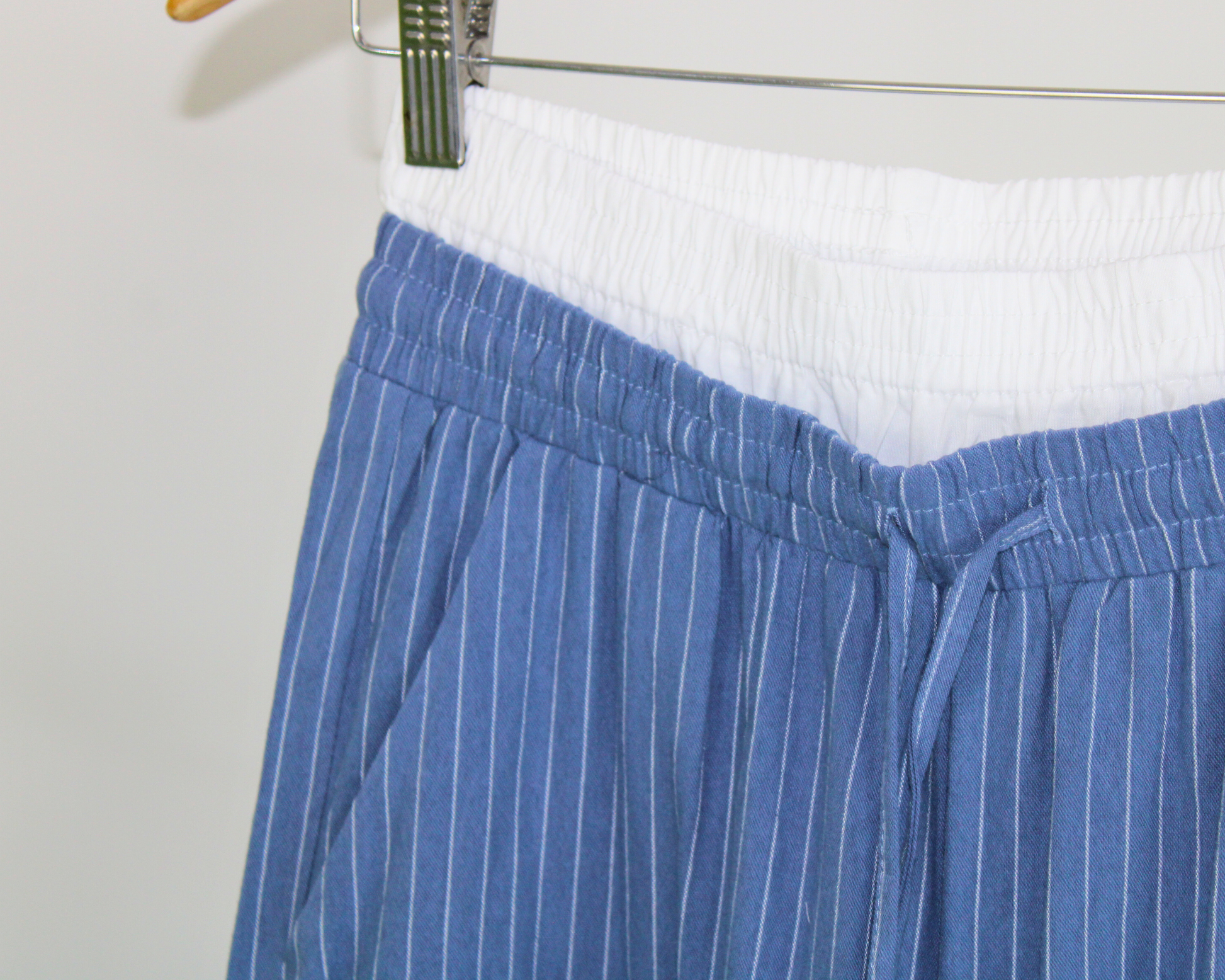 PS888 Pantalón Doble Cintura Rayas