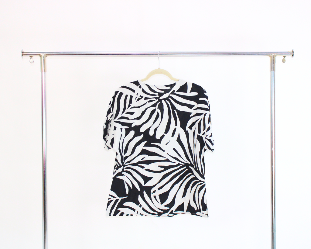 1607 Blusa Estampado Palmera