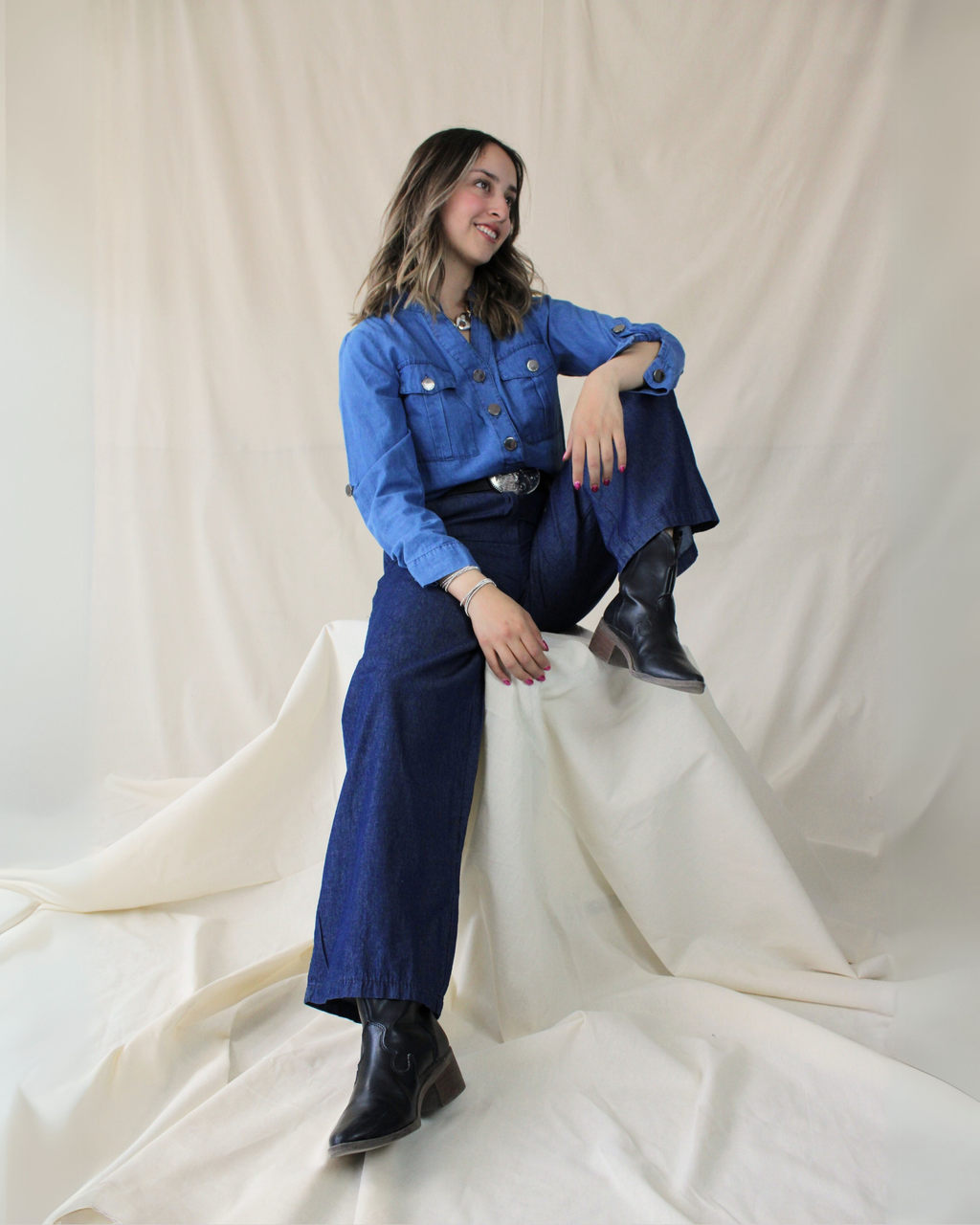 MOD2031 Blusa Mezclilla