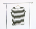 GT-3M107 Blusa Bicolor Rayas Brillante