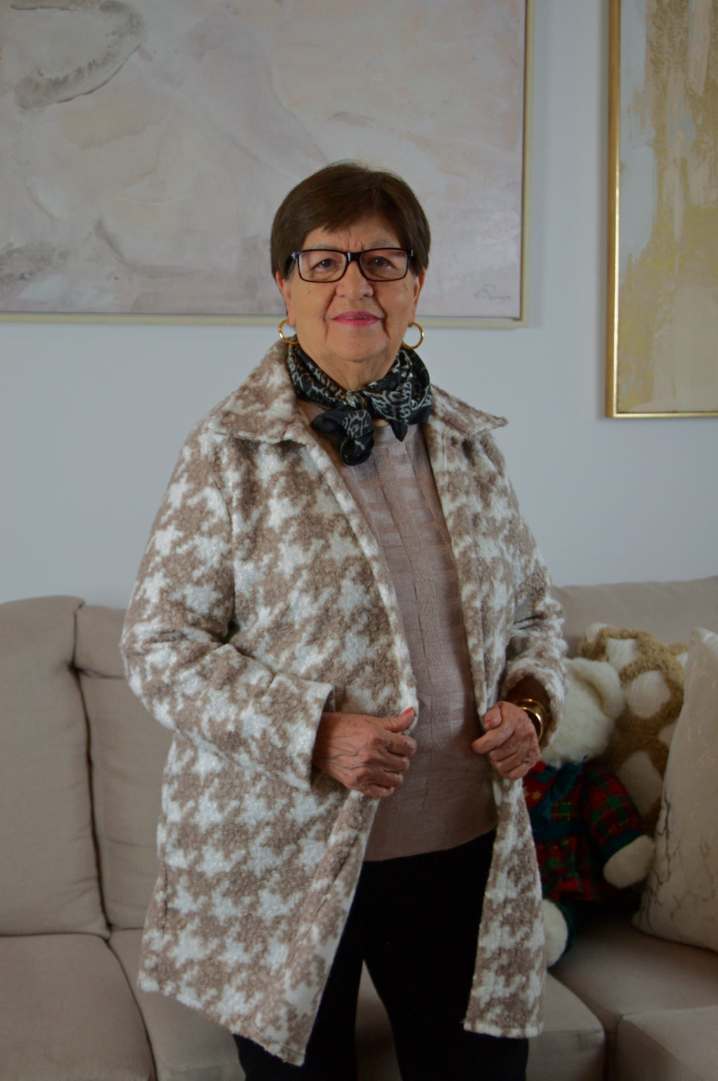 0366 Saco Largo Borrego con Diseño