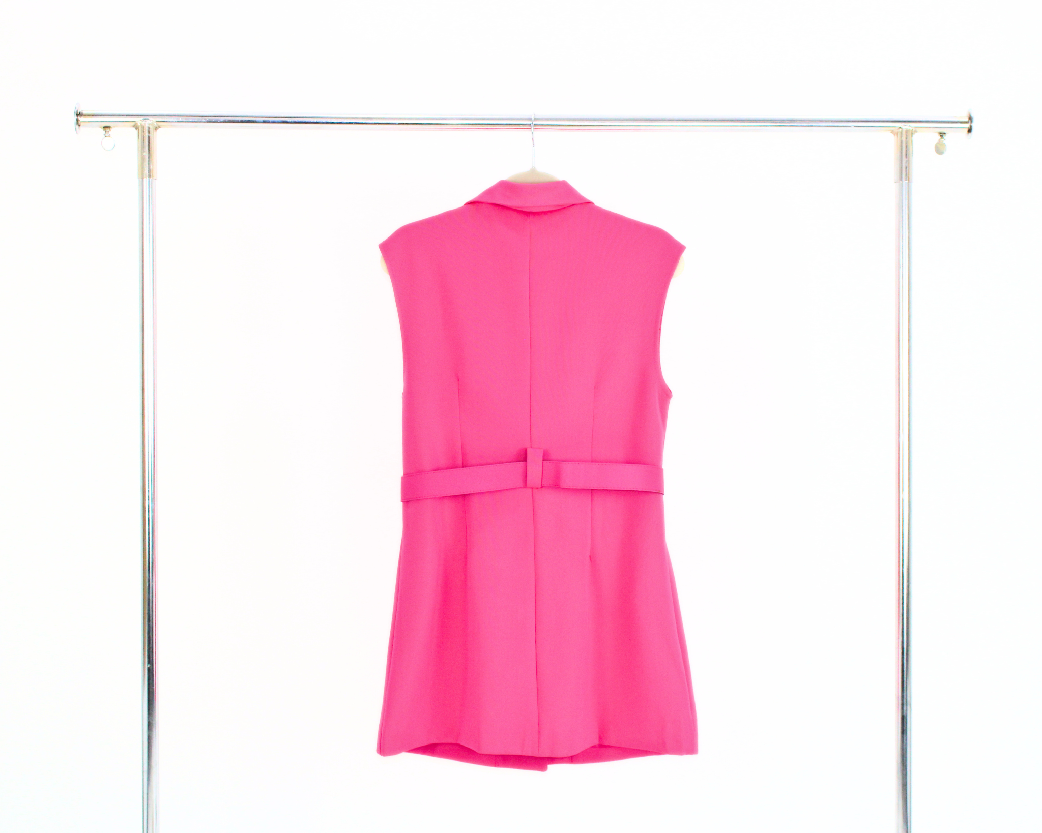 N1629 Chaleco largo con cinto