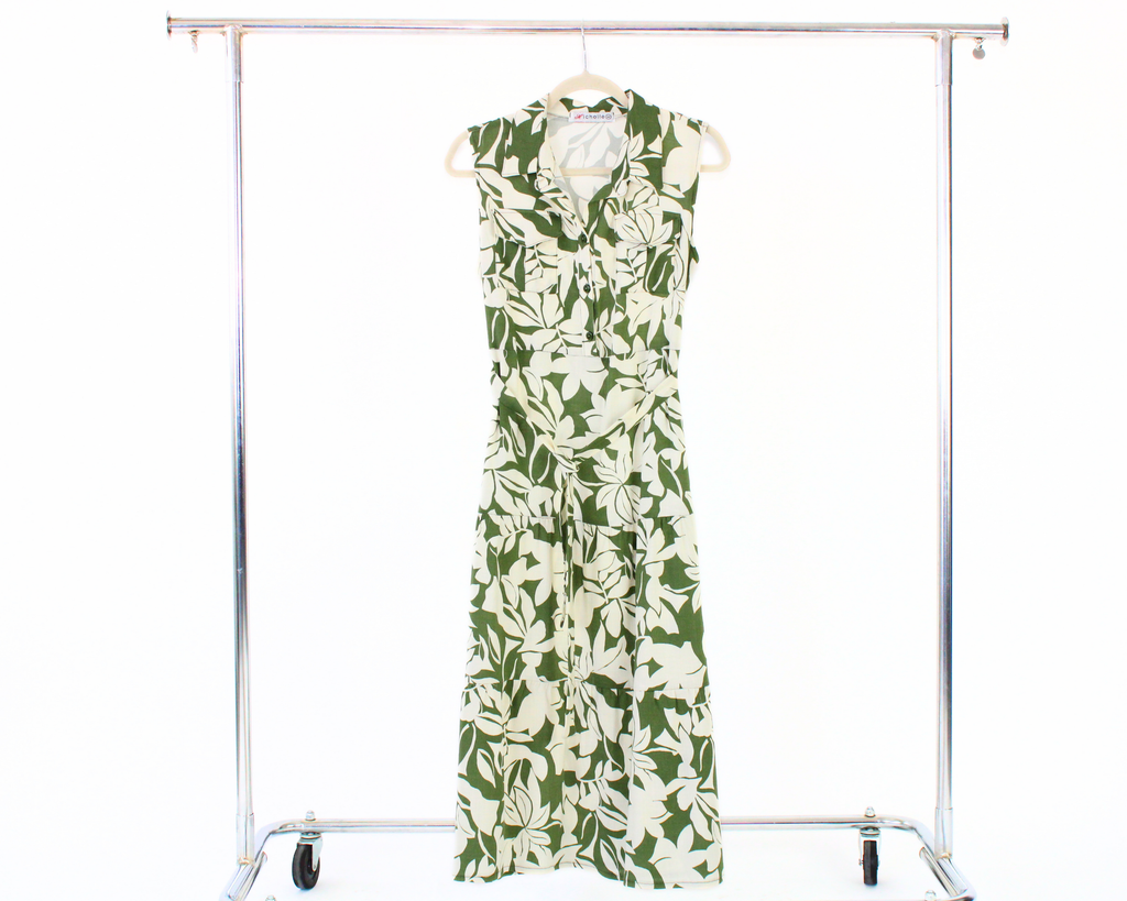 12620 Vestido Largo Estampado Floral