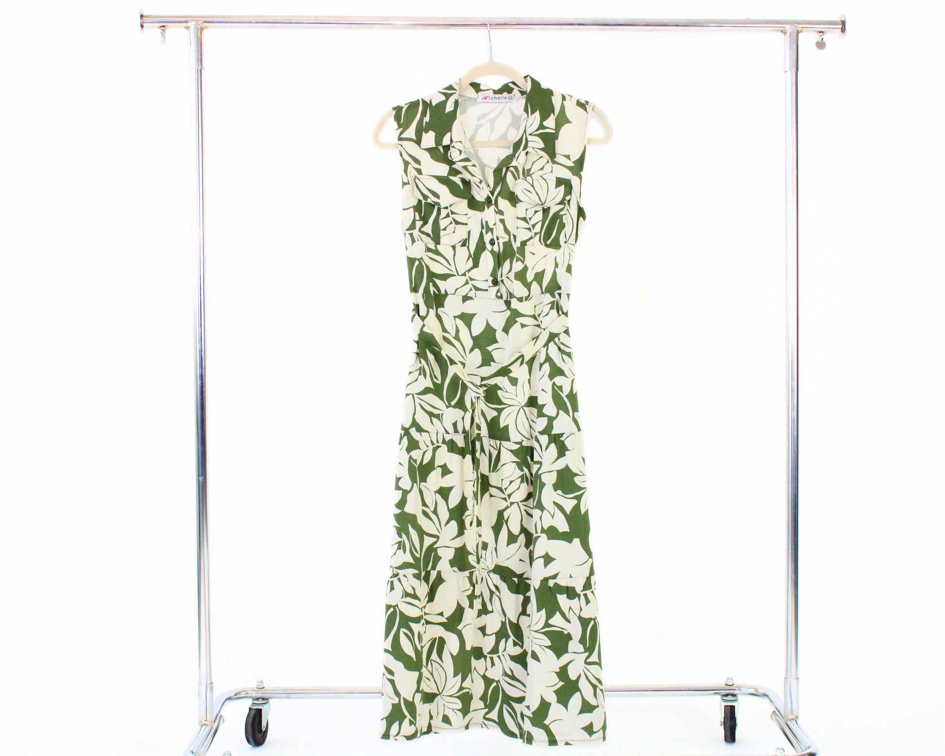 12620 Vestido Largo Estampado Floral
