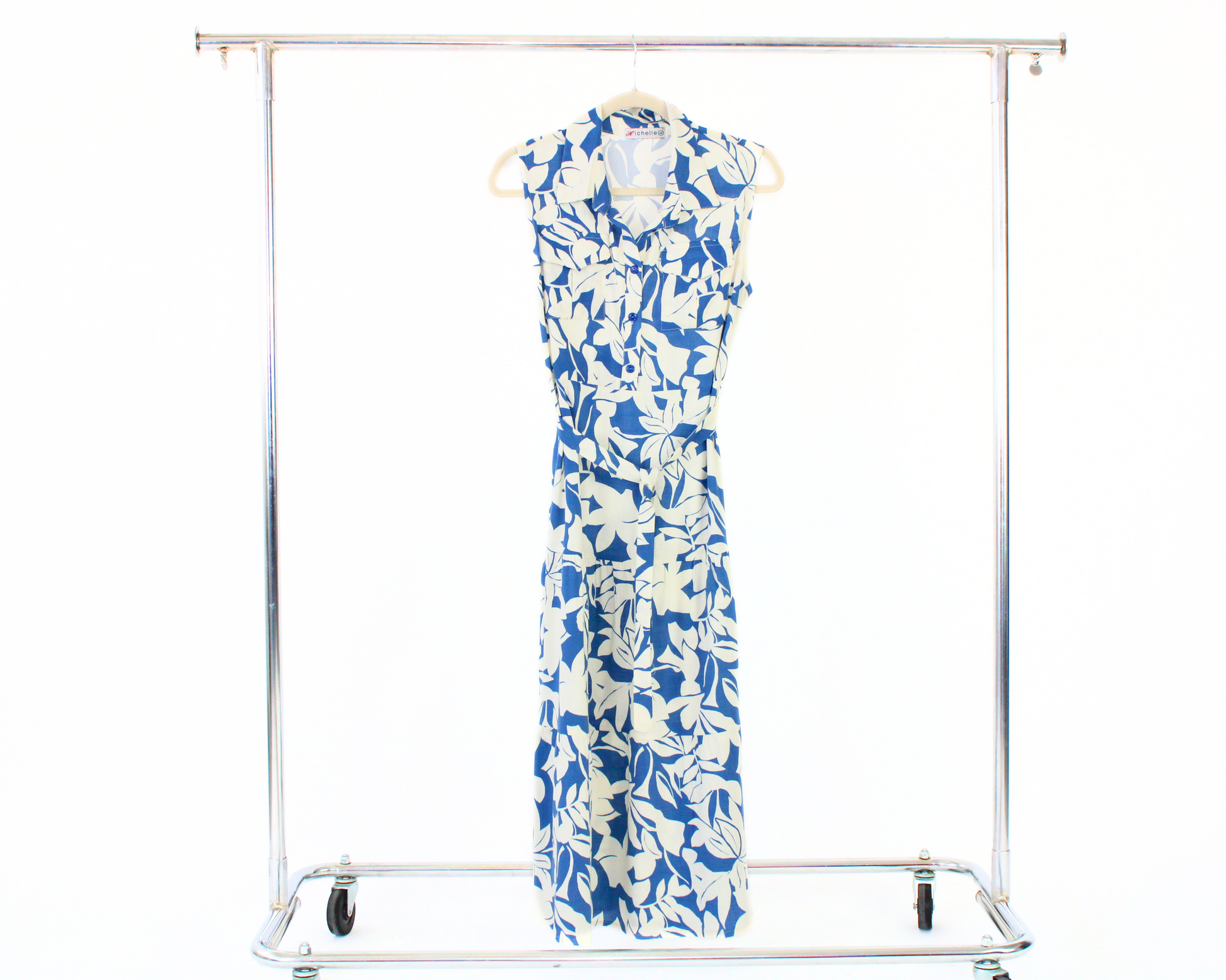 12620 Vestido Largo Estampado Floral