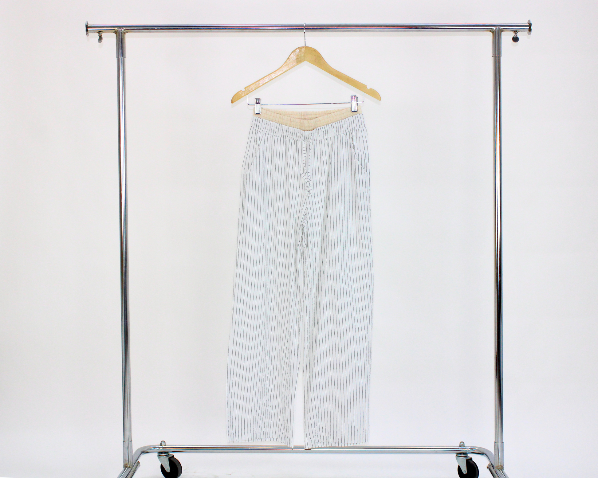 PS888 Pantalón Doble Cintura Rayas