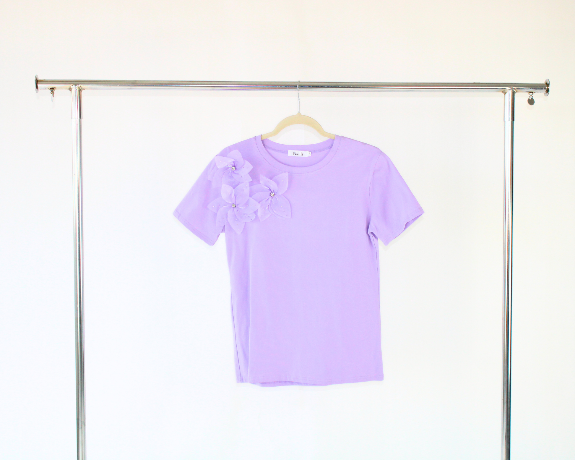 KLG23873 Blusa Lisa TriFlor 3D Piedras