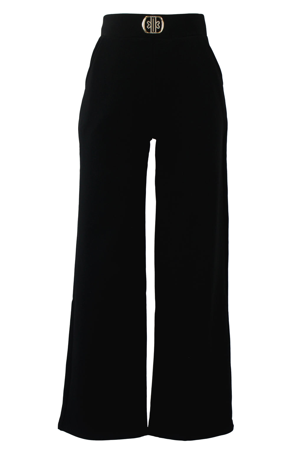 S-82 Pantalon Pierna Recta Hebillas Corazones Brillos