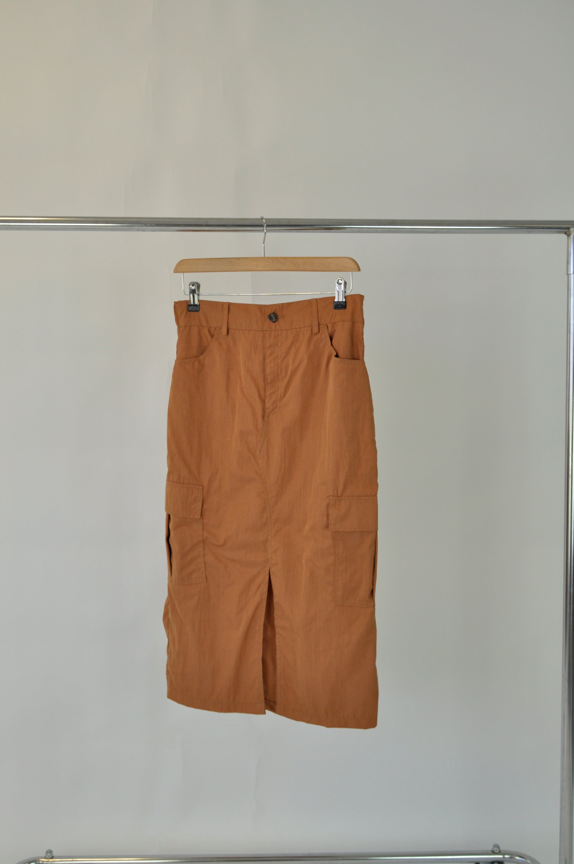 2650 Falda Cargo Corte Recto