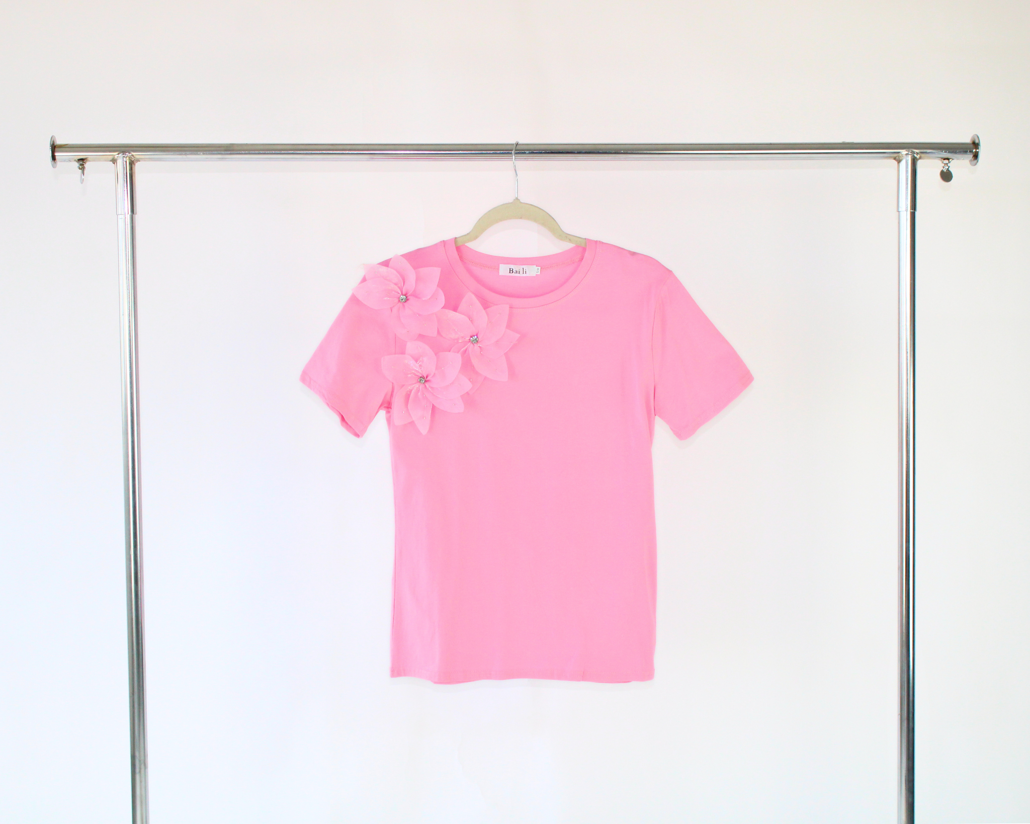 KLG23873 Blusa Lisa TriFlor 3D Piedras