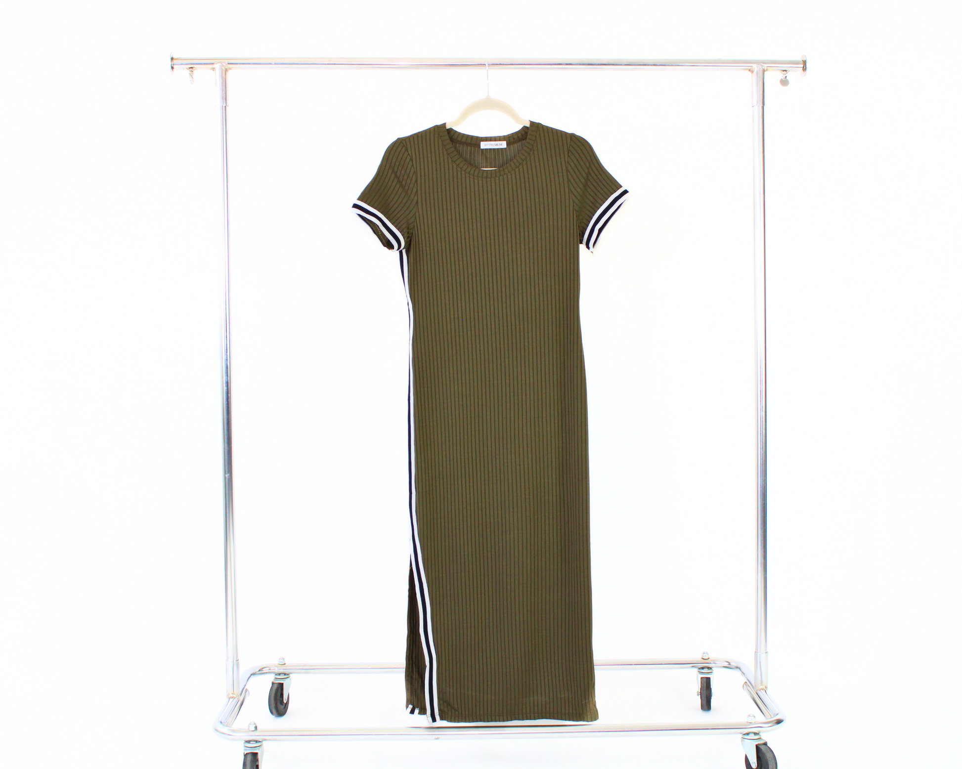 GOP521 Vestido Largo Rayas Texturizadas